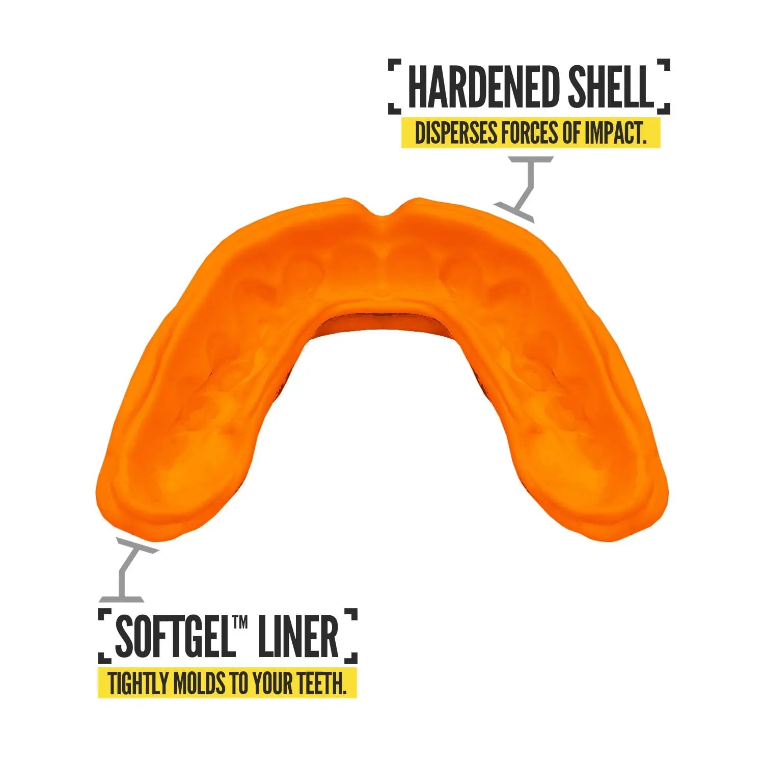 2 Pack Nxtrnd Rush Mouth Guard for Boxing and Other Sports (Neon Yellow) The Champ Gear