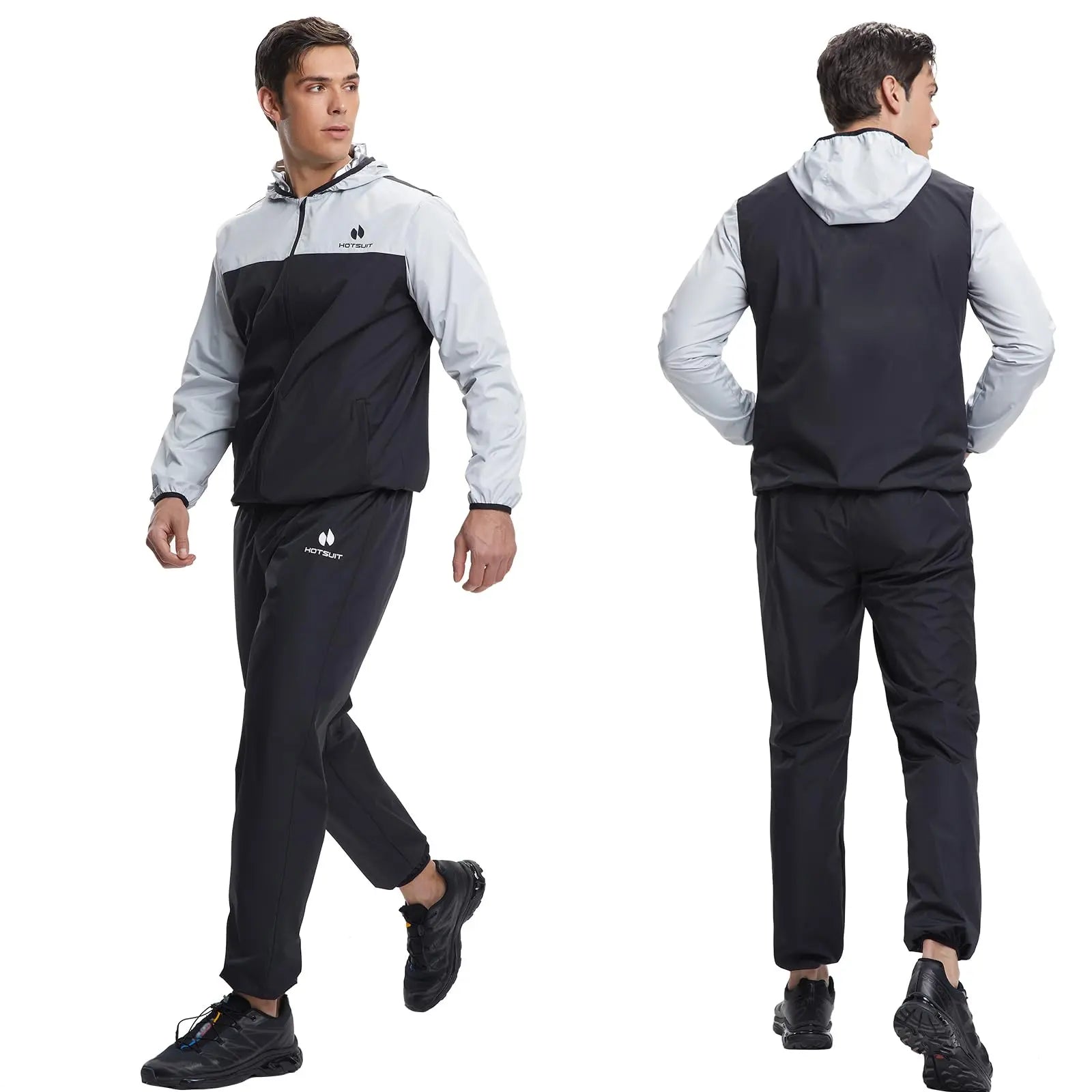 HOTSUIT Men's Sauna Suit - Full Body Sweat Jacket & Pants - The Champ Gear