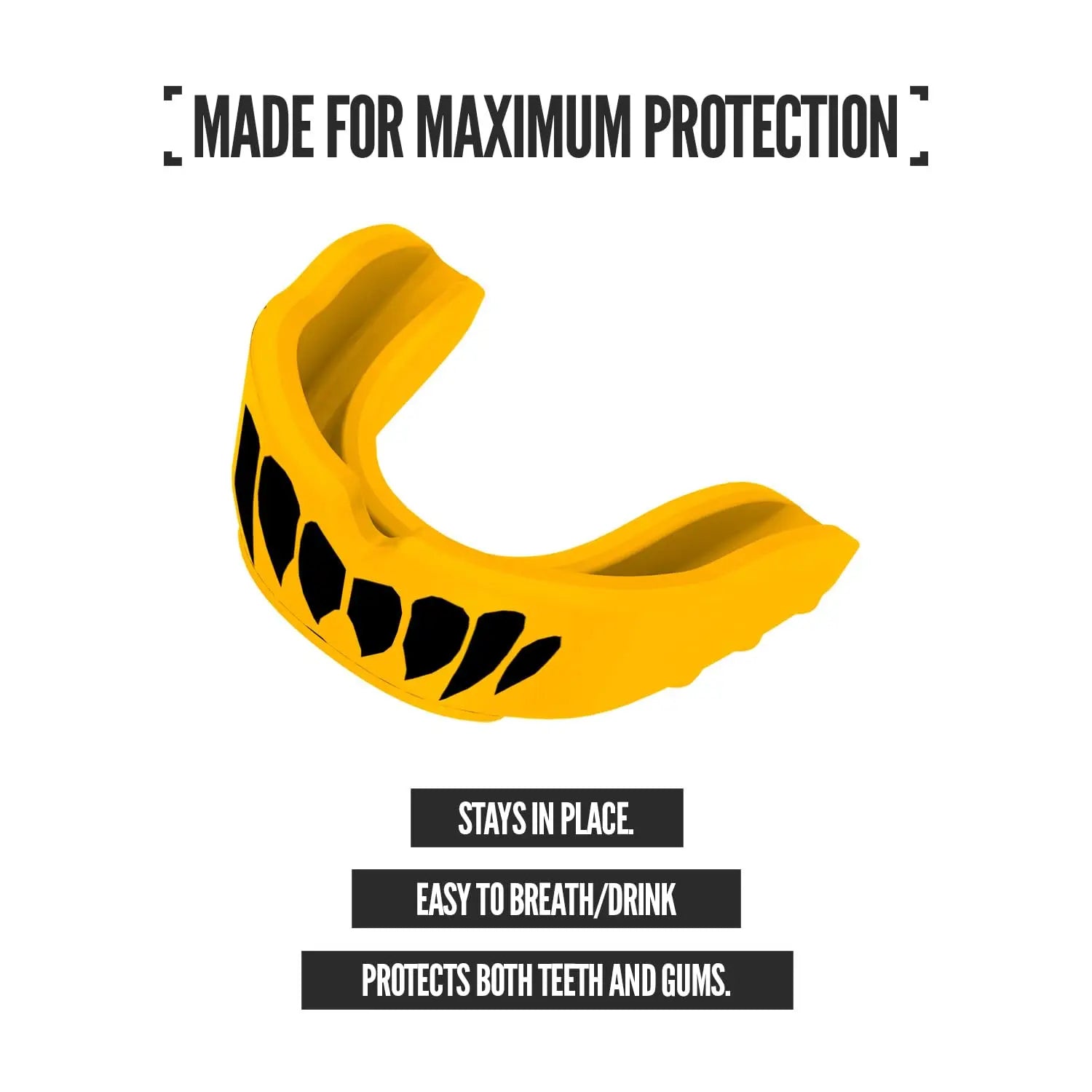 2 Pack Nxtrnd Rush Mouth Guard for Boxing and Other Sports (Neon Yellow) The Champ Gear
