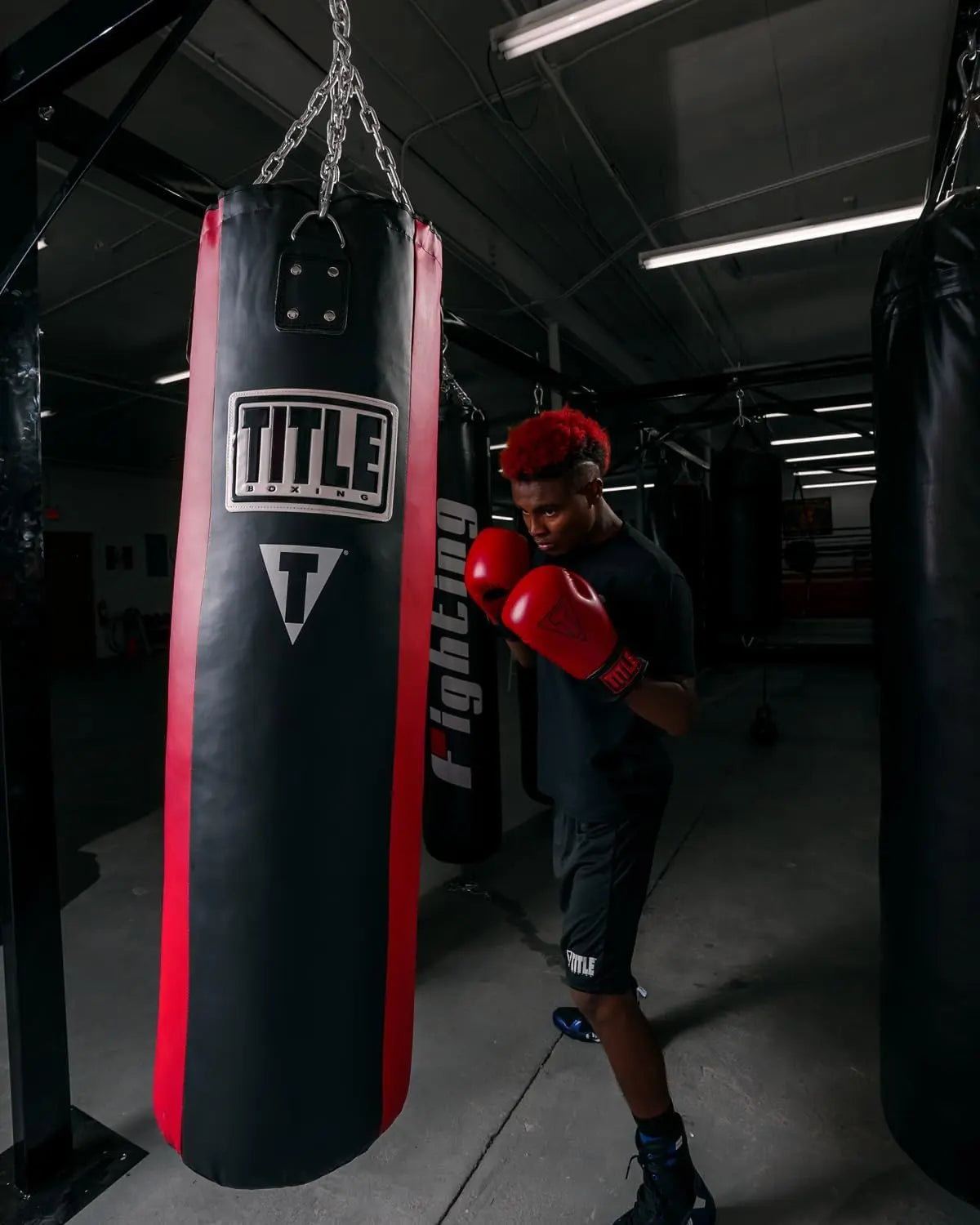 TITLE Boxing Synthetic Leather Heavy Bag (Unfilled) The Champ Gear