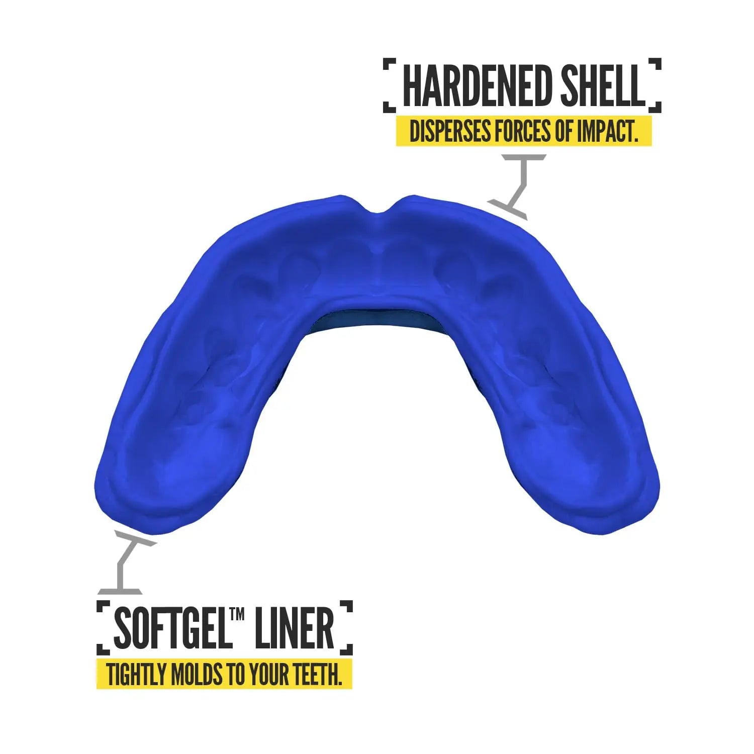 2 Pack Nxtrnd Rush Mouth Guard for Boxing and Other Sports (Neon Yellow) The Champ Gear