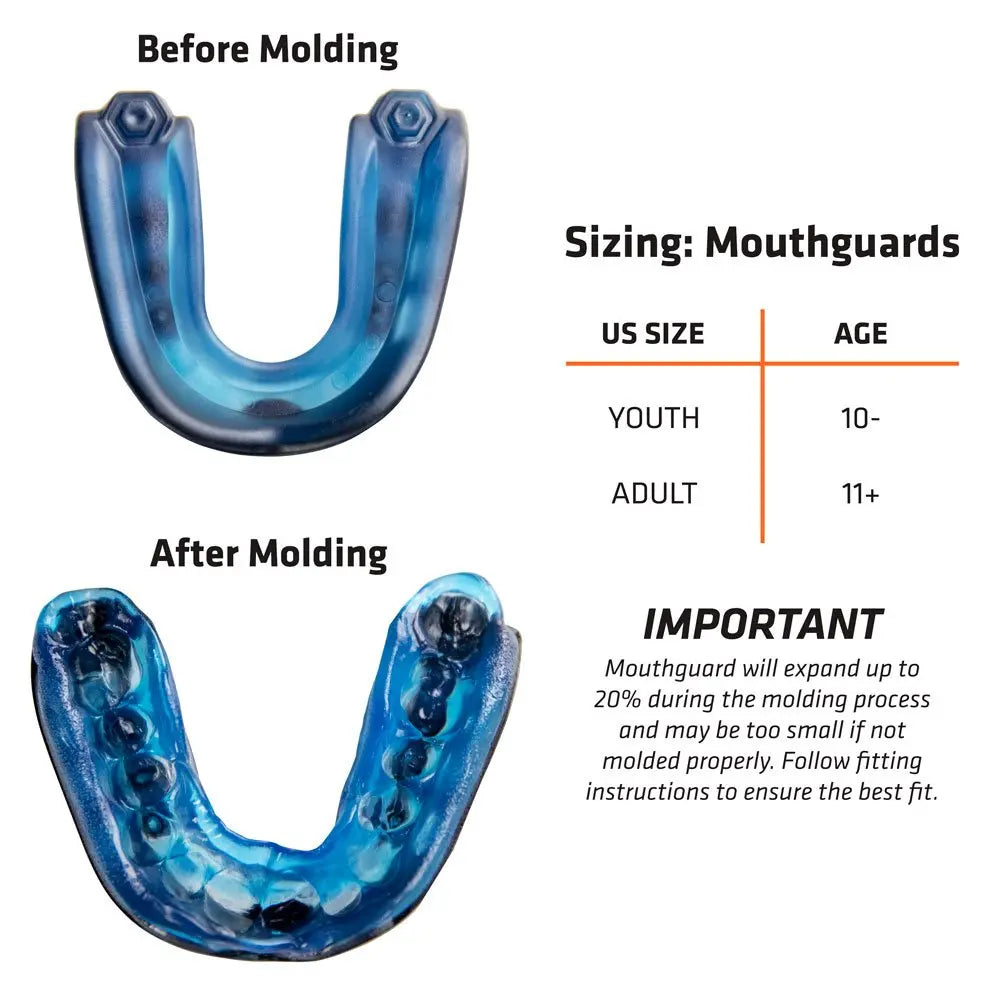 Shock Doctor Gel Max Power Carbon Convertible Mouth Guard The Champ Gear