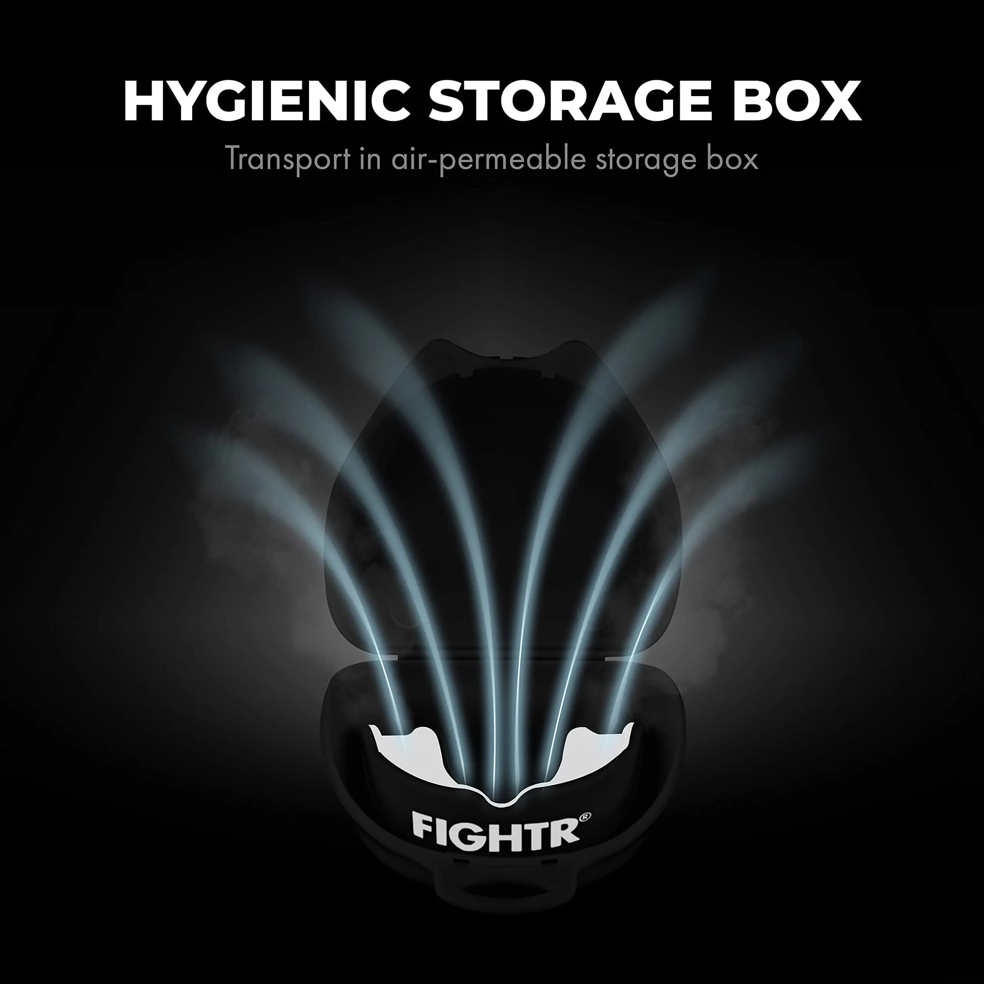 FIGHTR® Premium Mouth Guard - for Excellent Breathing & Easy to fit | Sports Mouth Guard for Boxing, MMA, Football, Lacrosse, Hockey and Other Sports | incl. hygienic Box The Champ Gear