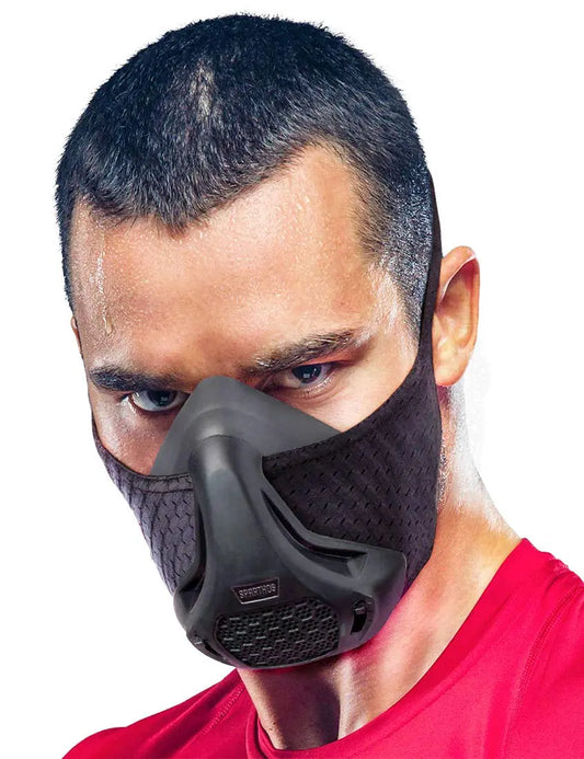 Sparthos High Altitude Mask - Simulate High Altitudes - for Gym, Cardio, Fitness, Running, Endurance and HIIT Training [16 Breathing Levels] The Champ Gear