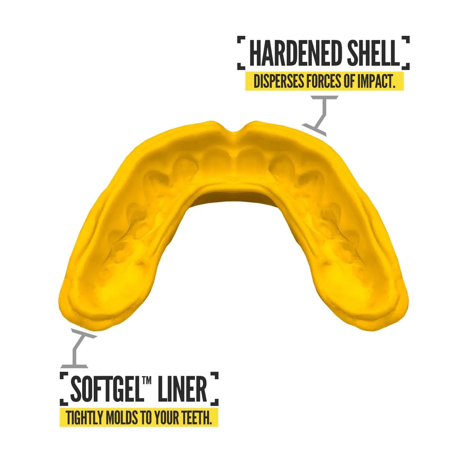 2 Pack Nxtrnd Rush Mouth Guard for Boxing and Other Sports (Neon Yellow) The Champ Gear