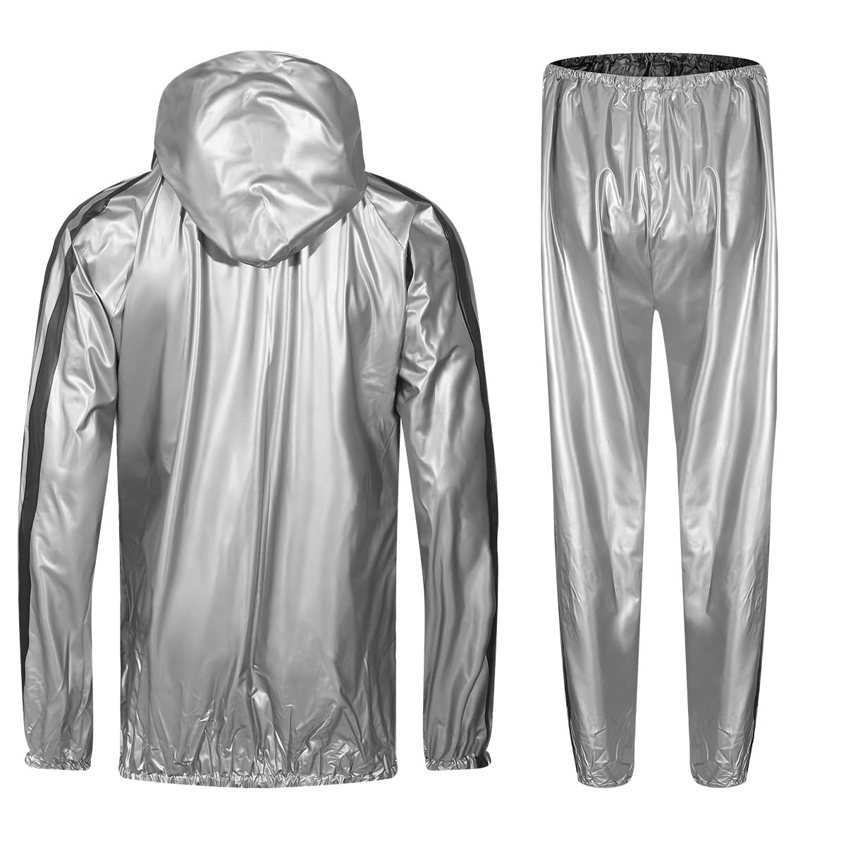 REEDBEEK Anti-Rip Sauna Suit Weight Loss Sweat Suit with Hood Boxing Training Gym Jacket Top Pant Workout Men and Women The Champ Gear