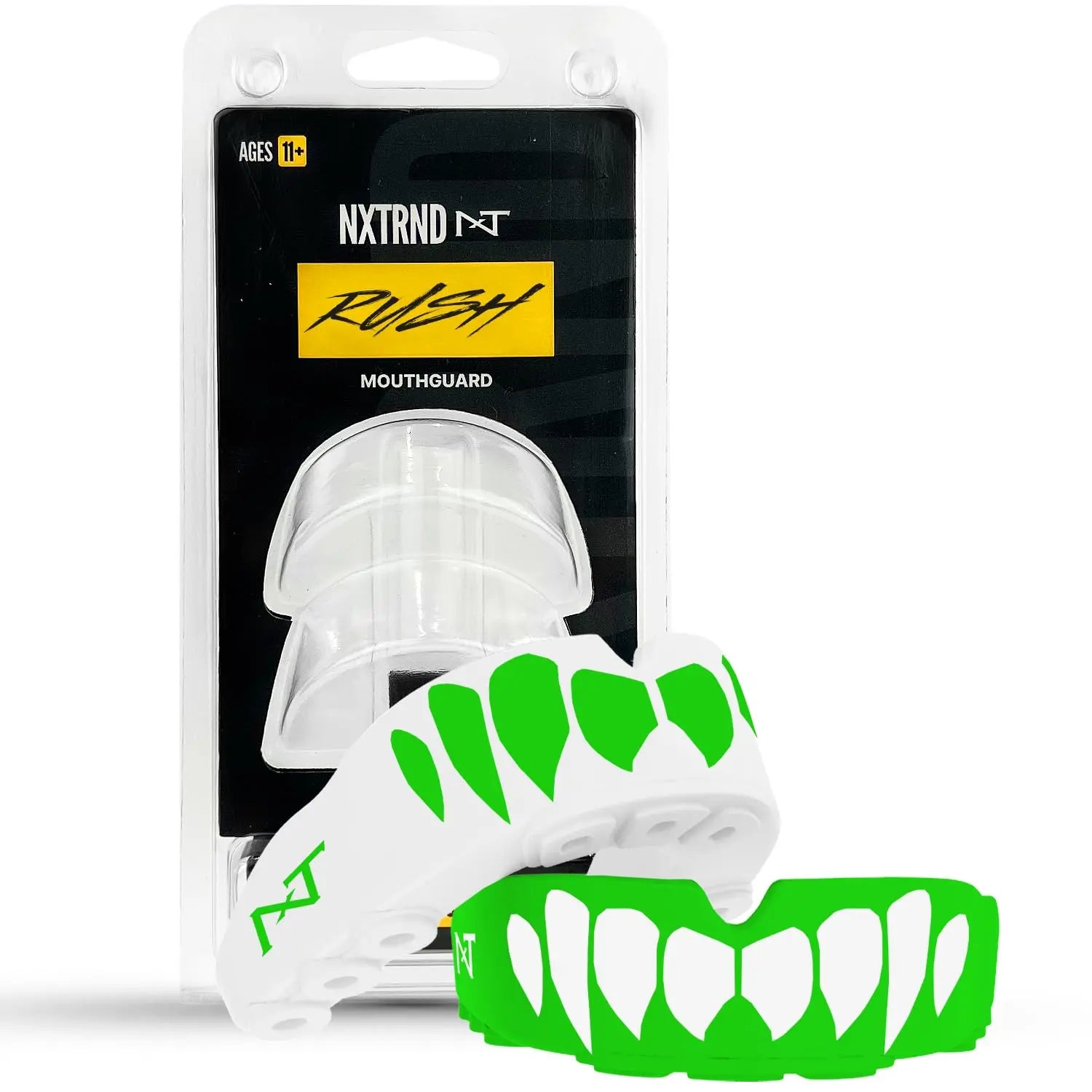 2 Pack Nxtrnd Rush Mouth Guard for Boxing and Other Sports (Neon Yellow) The Champ Gear