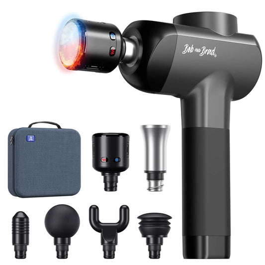 Bob and Brad X6 Pro Massage Gun Deep Tissue Percussion with Metal Head for Athletes, Professional Muscle Massage Gun, Electric Massager Gun with Portable Case The Champ Gear