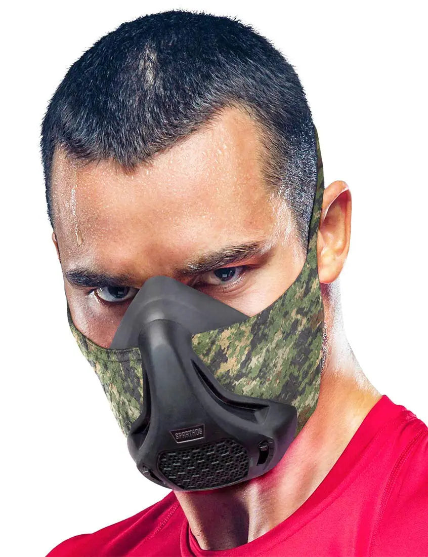 Sparthos High Altitude Mask - Simulate High Altitudes - for Gym, Cardio, Fitness, Running, Endurance and HIIT Training [16 Breathing Levels] The Champ Gear