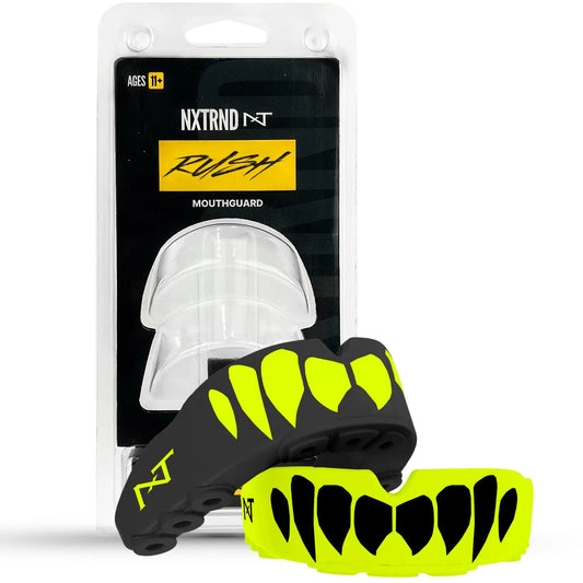 2 Pack Nxtrnd Rush Mouth Guard for Boxing and Other Sports (Neon Yellow) The Champ Gear