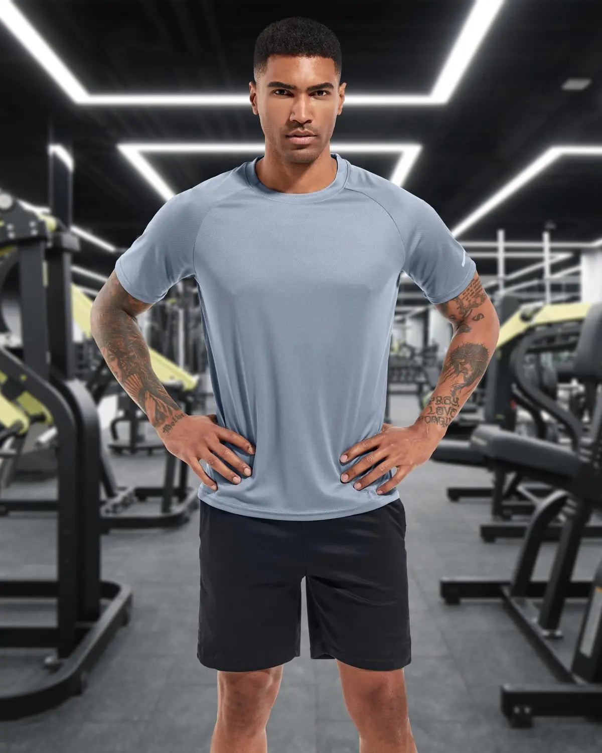 Boyzn 1, 3 or 5 Pack Men's Workout Running Shirts, Dry Fit Moisture Wicking T-Shirts, Sports Gym Athletic Short Sleeve Shirts The Champ Gear