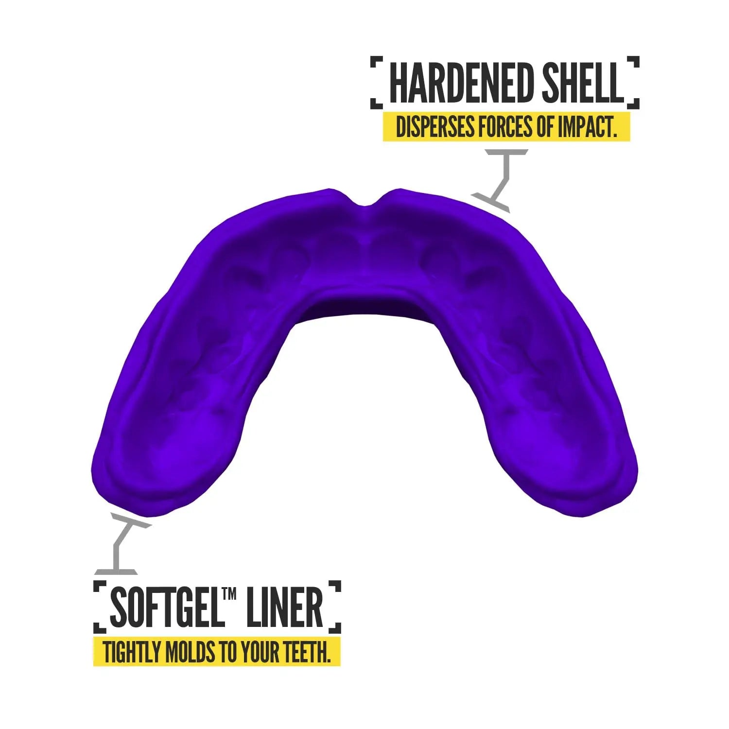 2 Pack Nxtrnd Rush Mouth Guard for Boxing and Other Sports (Neon Yellow) The Champ Gear