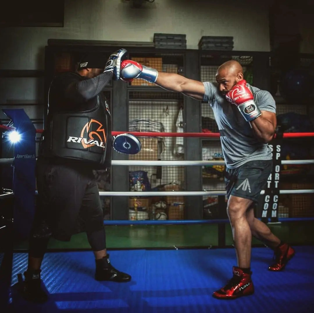 RIVAL Boxing RS100 Professional Lace-Up Sparring Gloves, Handcrafted with Super-Rich Microfiber PU, Ergonomically Designed to Perfectly Fit Your Hand The Champ Gear