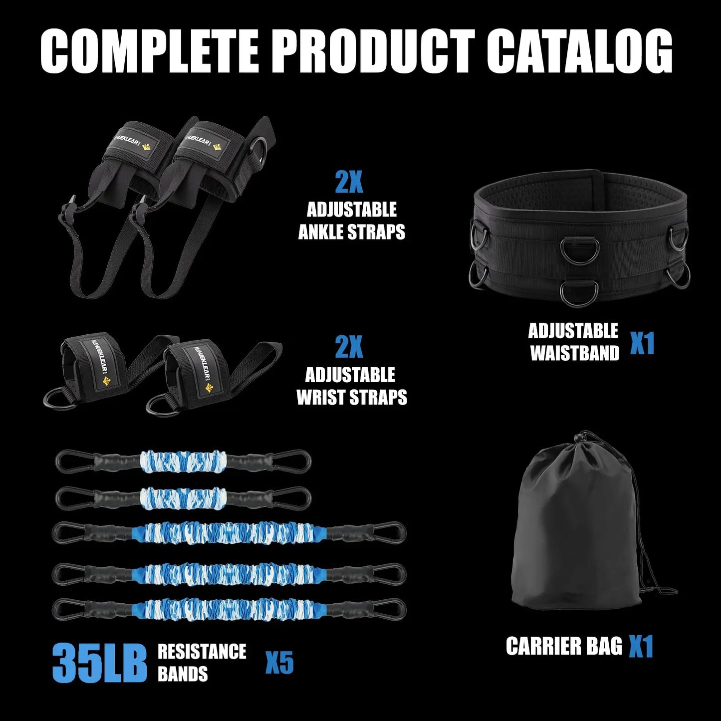 MANUEKLEAR Shadow Boxing Resistance Bands for MMA and Martial Arts, Three Resistance Levels of Full Body Resistance Bands for Boxing Fitness to Enhance Speed and Power The Champ Gear