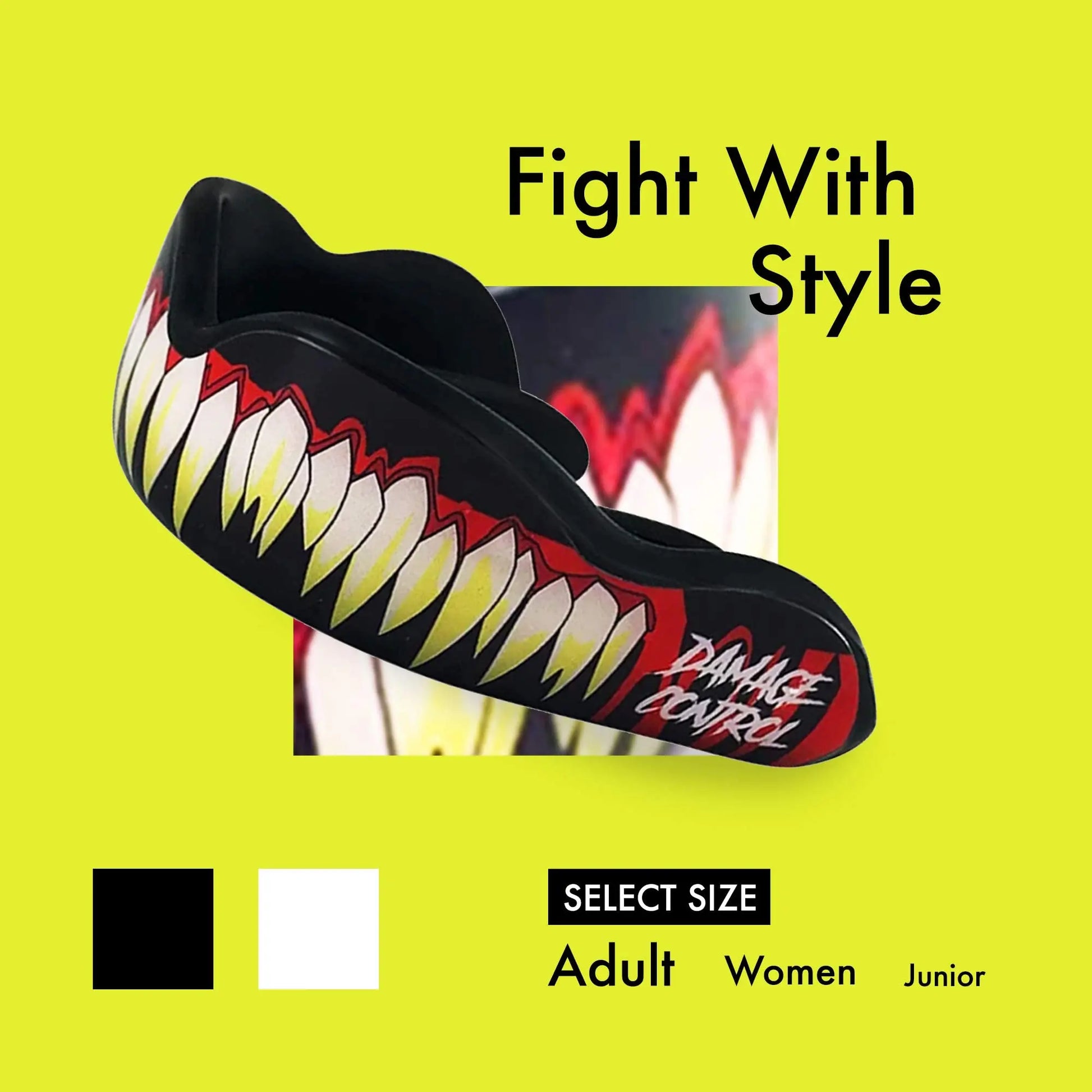 DAMAGE CONTROL High Impact Mouth Guard, Mouthguards for Sports, Boxing, Roller Derby, Hockey, Lacrosse Mouth Guard, Mouth Guards with Ultra Fit and Protection Against Shock The Champ Gear
