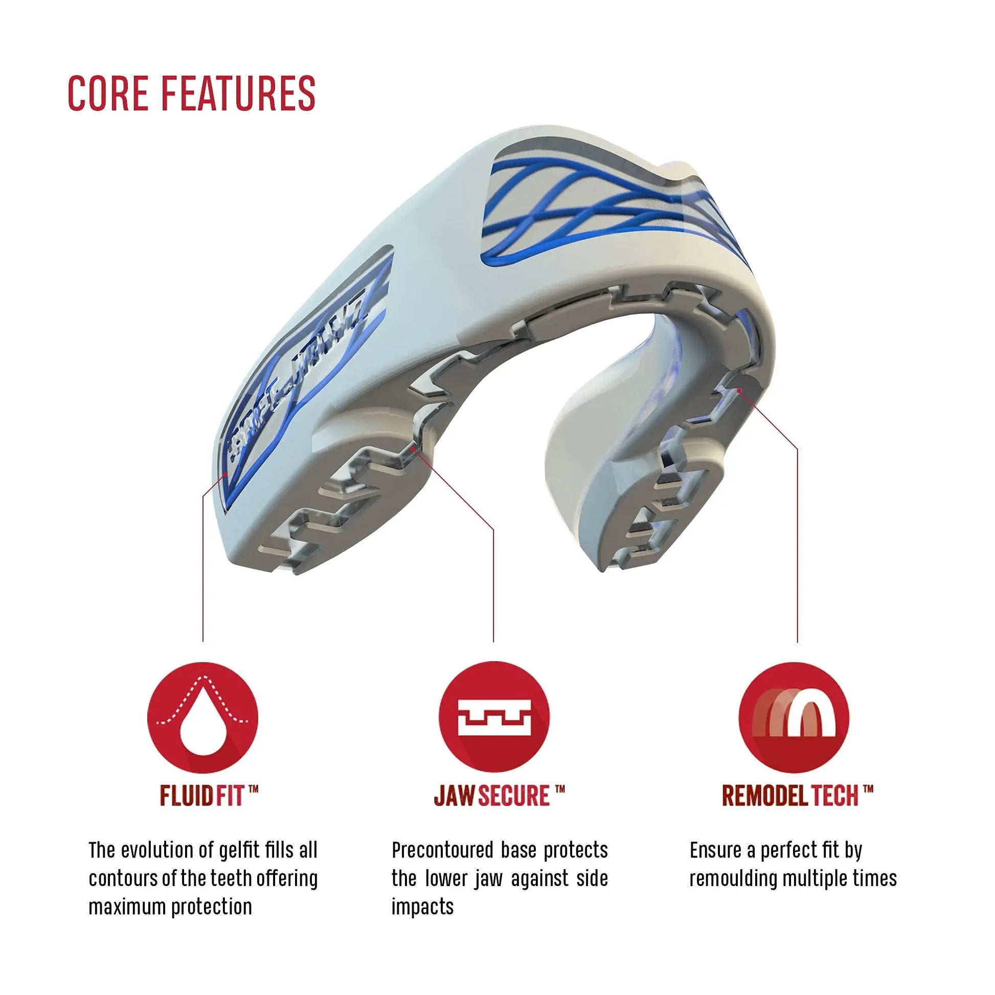 SafeJawz Sports Mouthguard The Champ Gear
