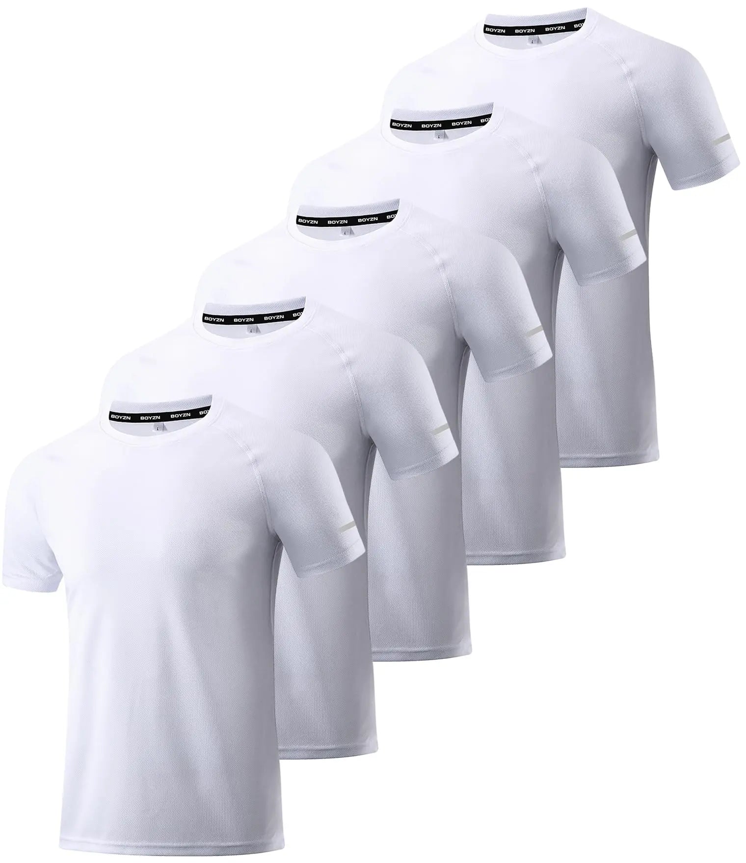Boyzn 1, 3 or 5 Pack Men's Workout Running Shirts, Dry Fit Moisture Wicking T-Shirts, Sports Gym Athletic Short Sleeve Shirts The Champ Gear