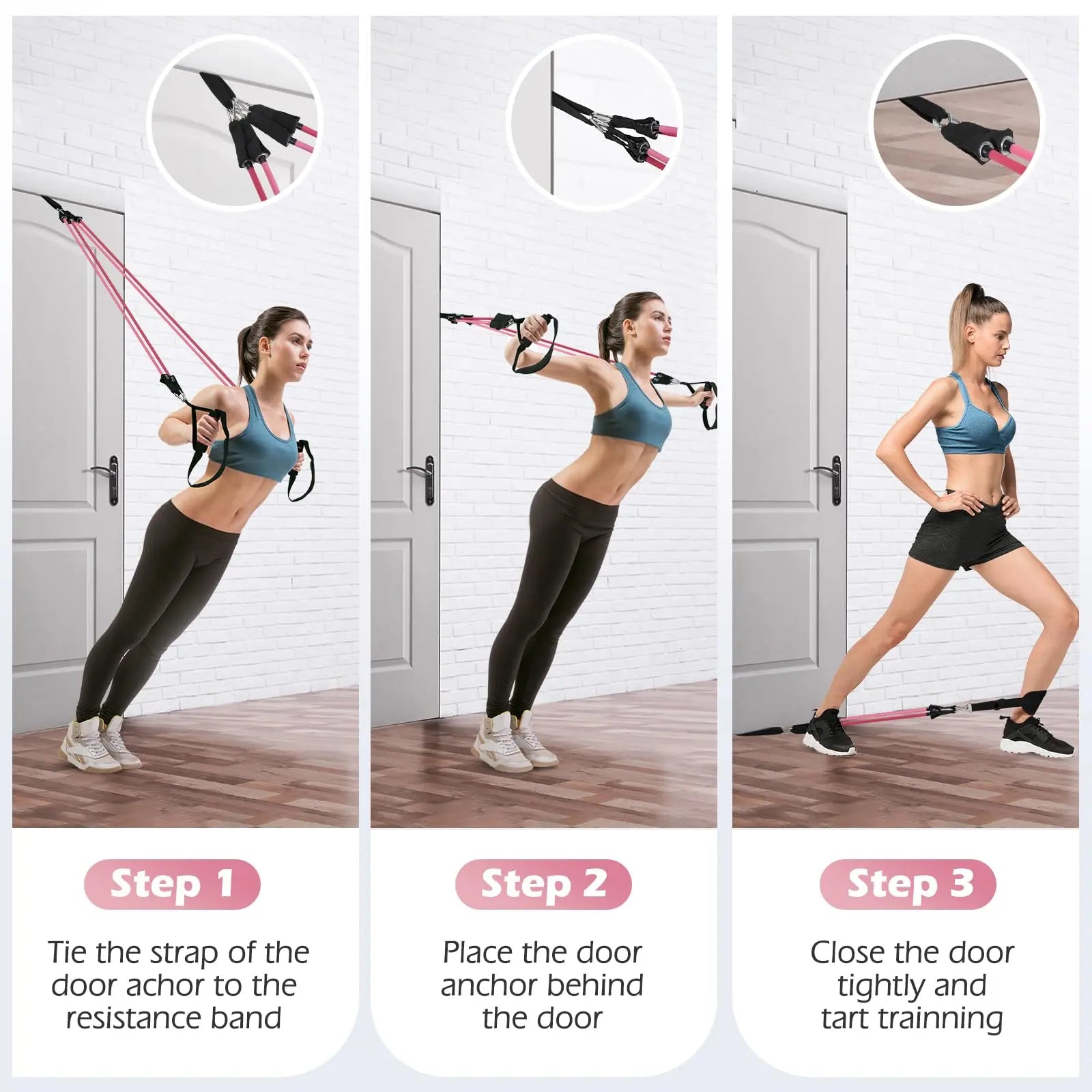 Upgraded Pilates Bar Kit with Resistance Bands Natural Latex for Women & Men, Heavy-Duty Stainless Steel Multifunctional Yoga Pilates Stick for Home Gym Exercise Fitness Equipment Full-Body Workouts The Champ Gear