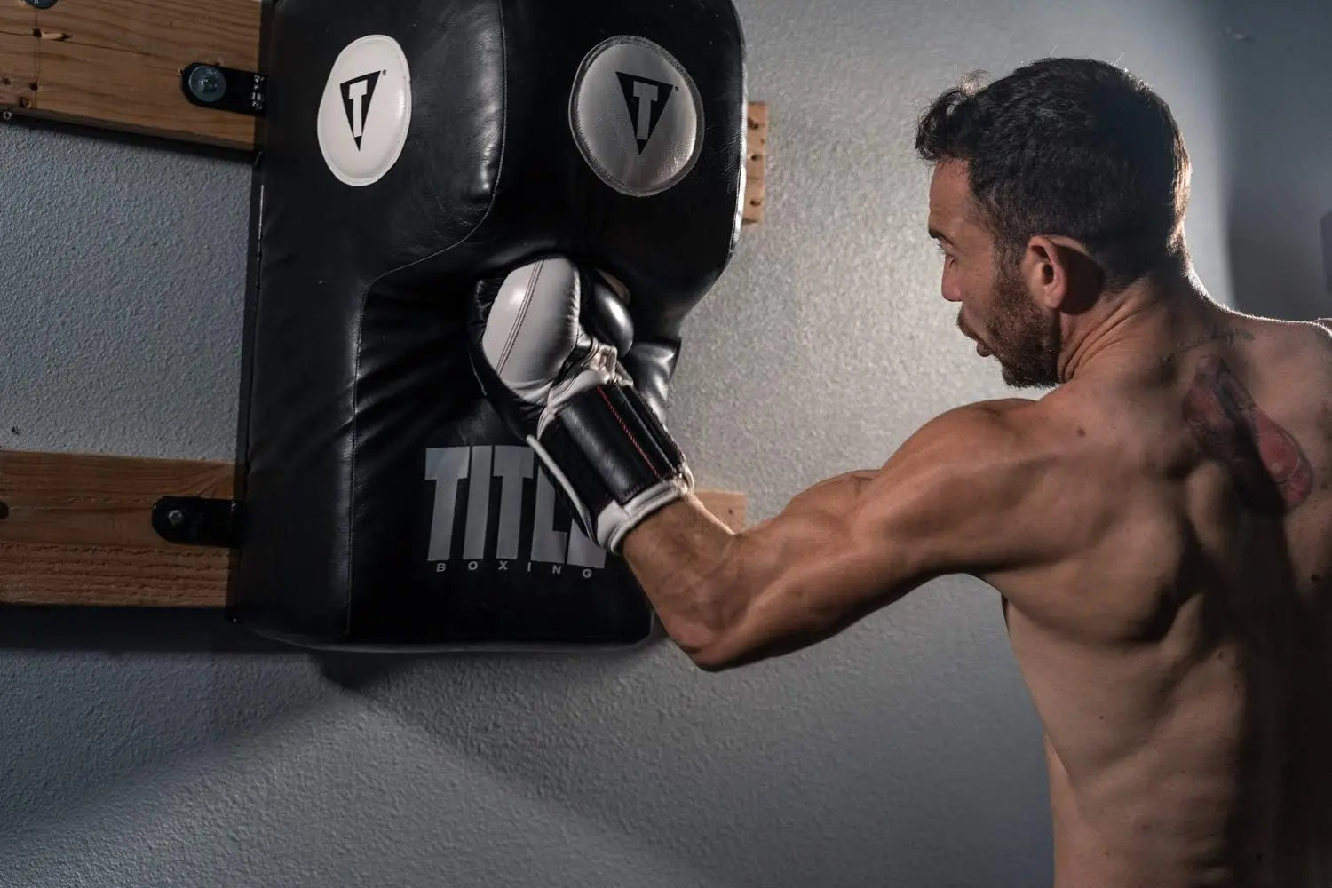 TITLE Boxing Wall Mount Menace Training Bag - Uppercut Bag, Specialty Punching Bag, Angle Punching Bag, Punching Bag, Heavy Bag, Hanging Punching Bag for Adults The Champ Gear