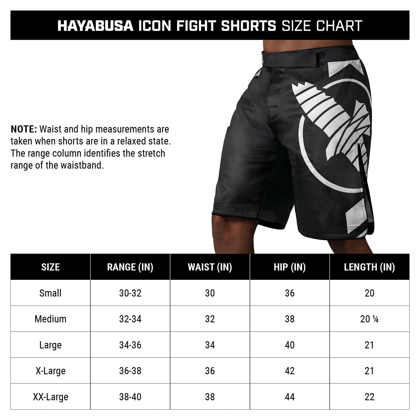 Hayabusa Men's Icon Fight Shorts The Champ Gear