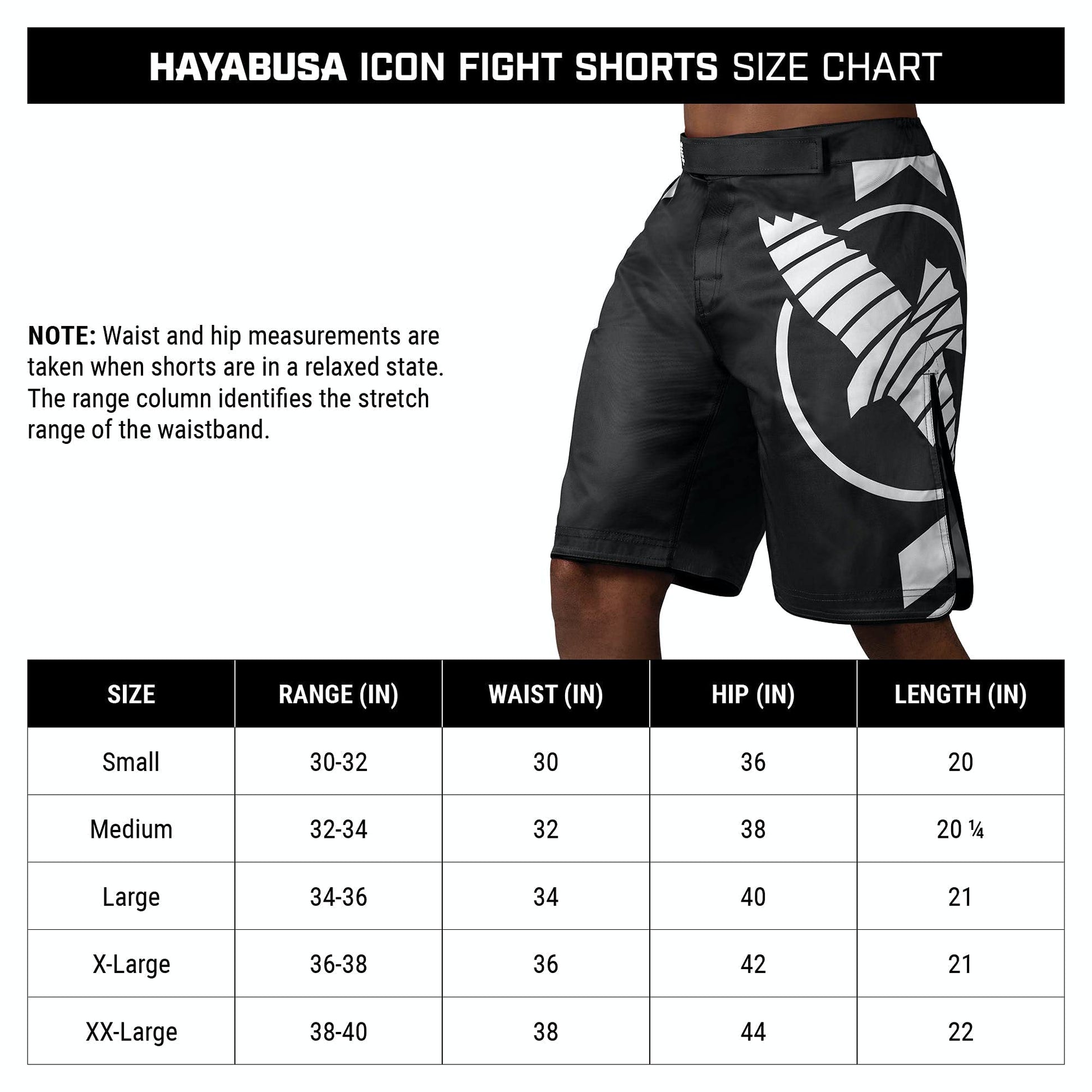 Hayabusa Men's Icon Fight Shorts The Champ Gear