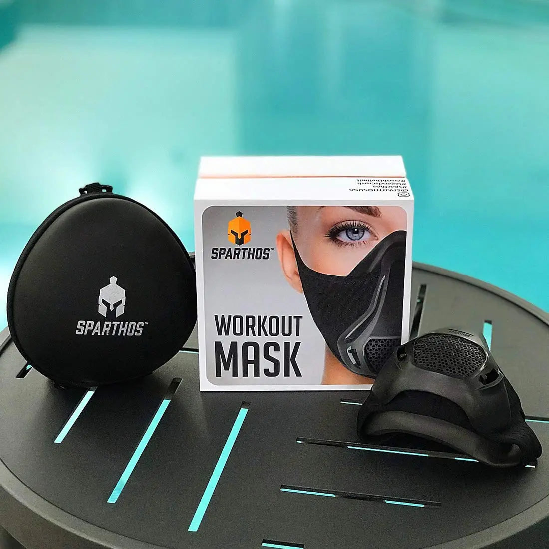Sparthos High Altitude Mask - Simulate High Altitudes - for Gym, Cardio, Fitness, Running, Endurance and HIIT Training [16 Breathing Levels] The Champ Gear