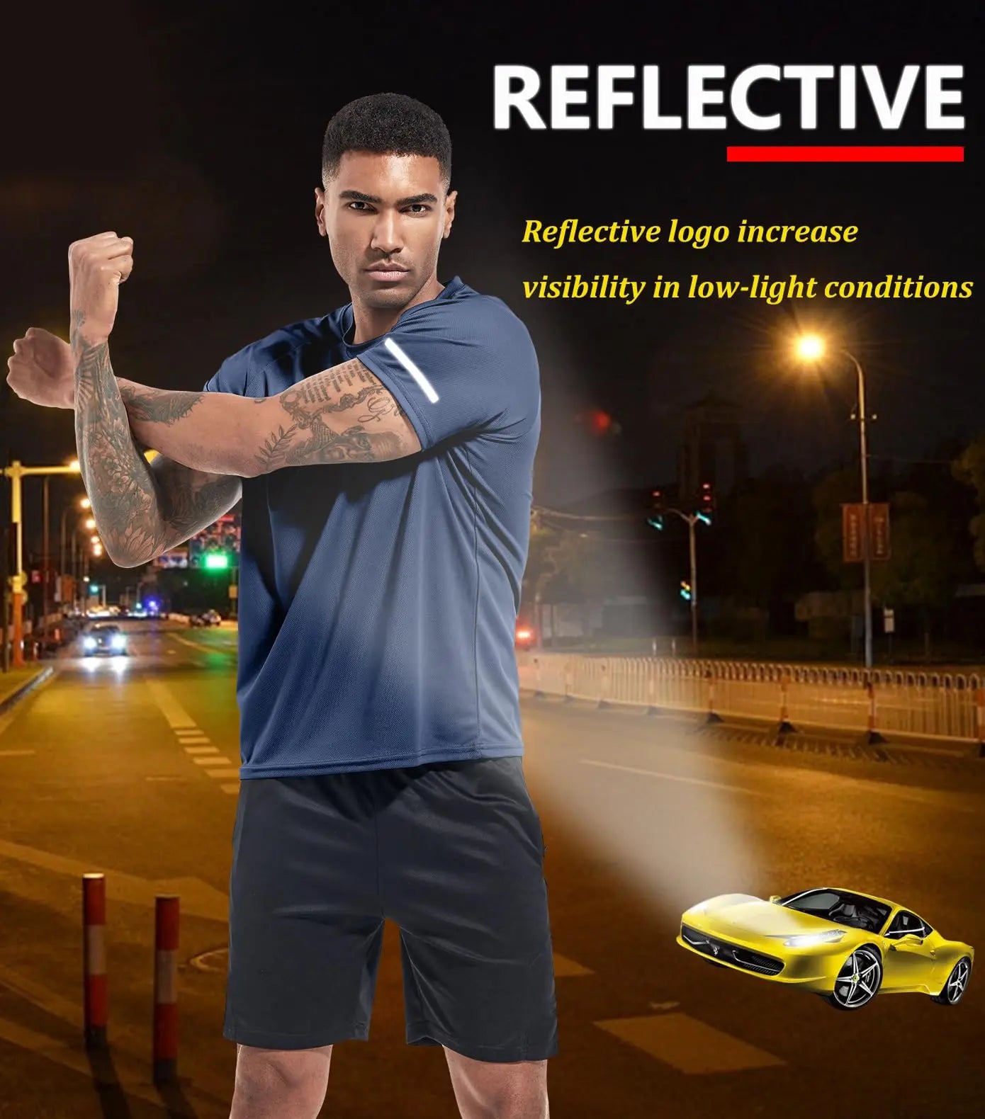 Boyzn 1, 3 or 5 Pack Men's Workout Running Shirts, Dry Fit Moisture Wicking T-Shirts, Sports Gym Athletic Short Sleeve Shirts The Champ Gear