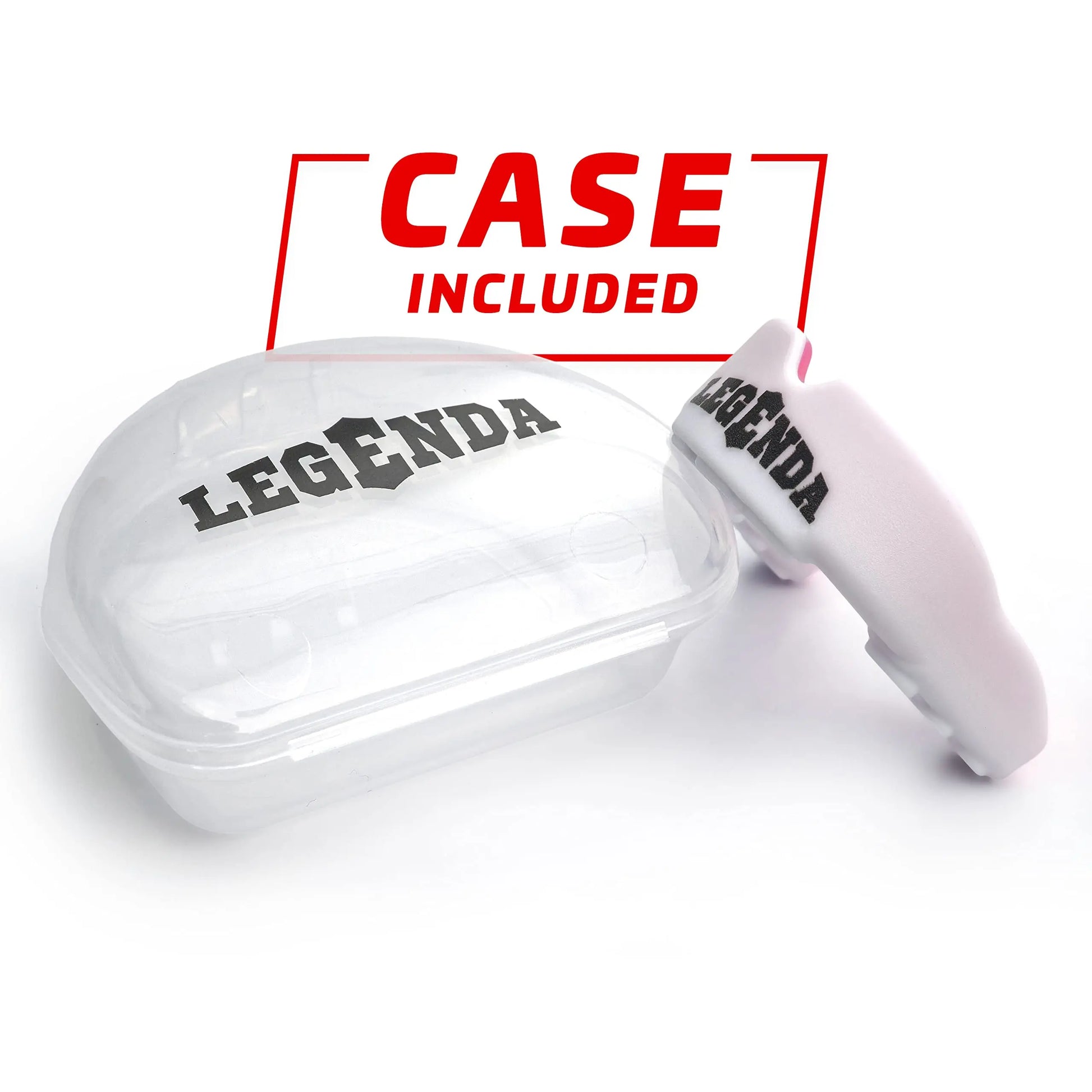 Legenda Sports Mouthguard for Kids (w/Case), Professional Mouthguard for Boxing, MMA, Karate, Football, BJJ, Martial Arts, Rugby, Lacrosse, Hockey (White/Blue) The Champ Gear