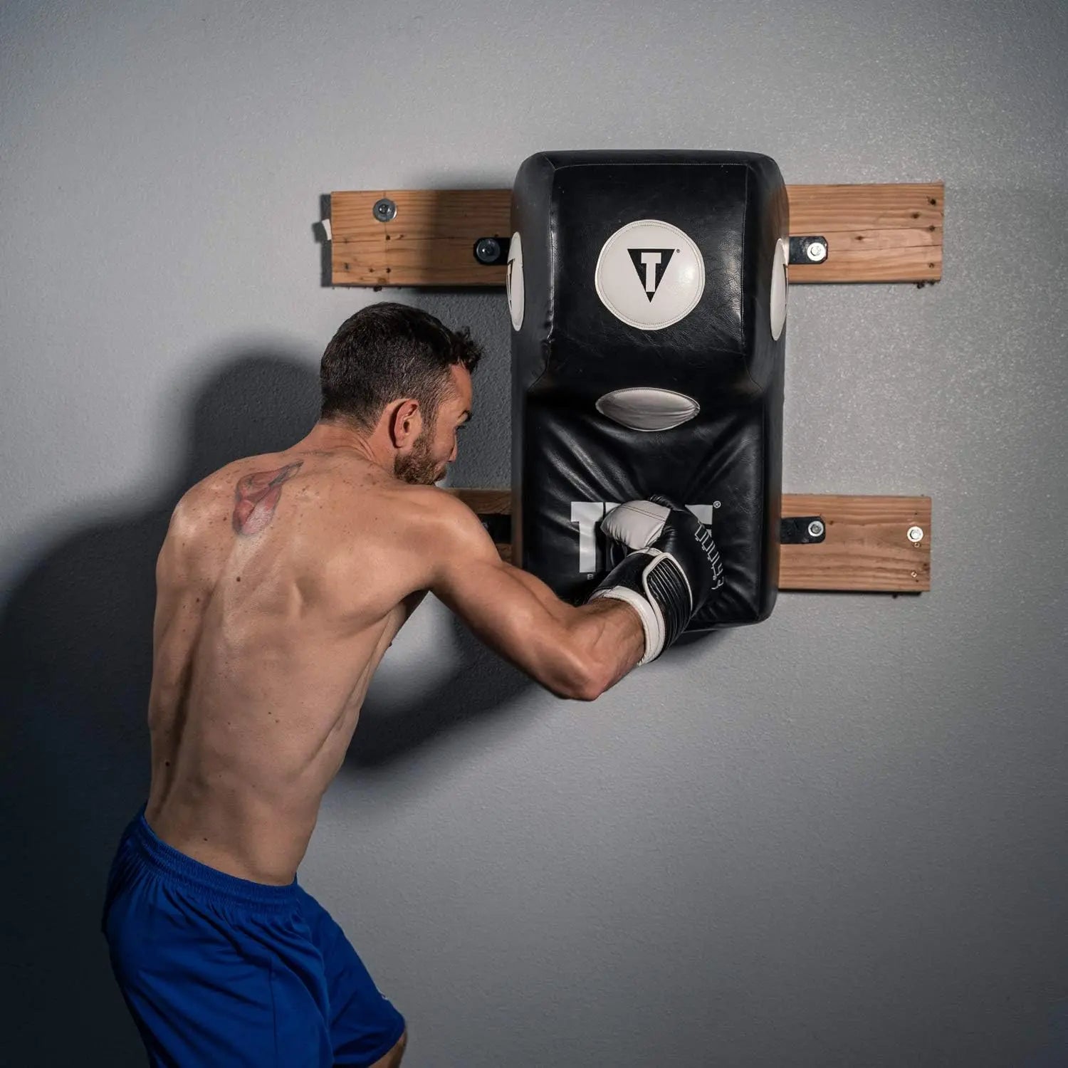 TITLE Boxing Wall Mount Menace Training Bag - Uppercut Bag, Specialty Punching Bag, Angle Punching Bag, Punching Bag, Heavy Bag, Hanging Punching Bag for Adults The Champ Gear