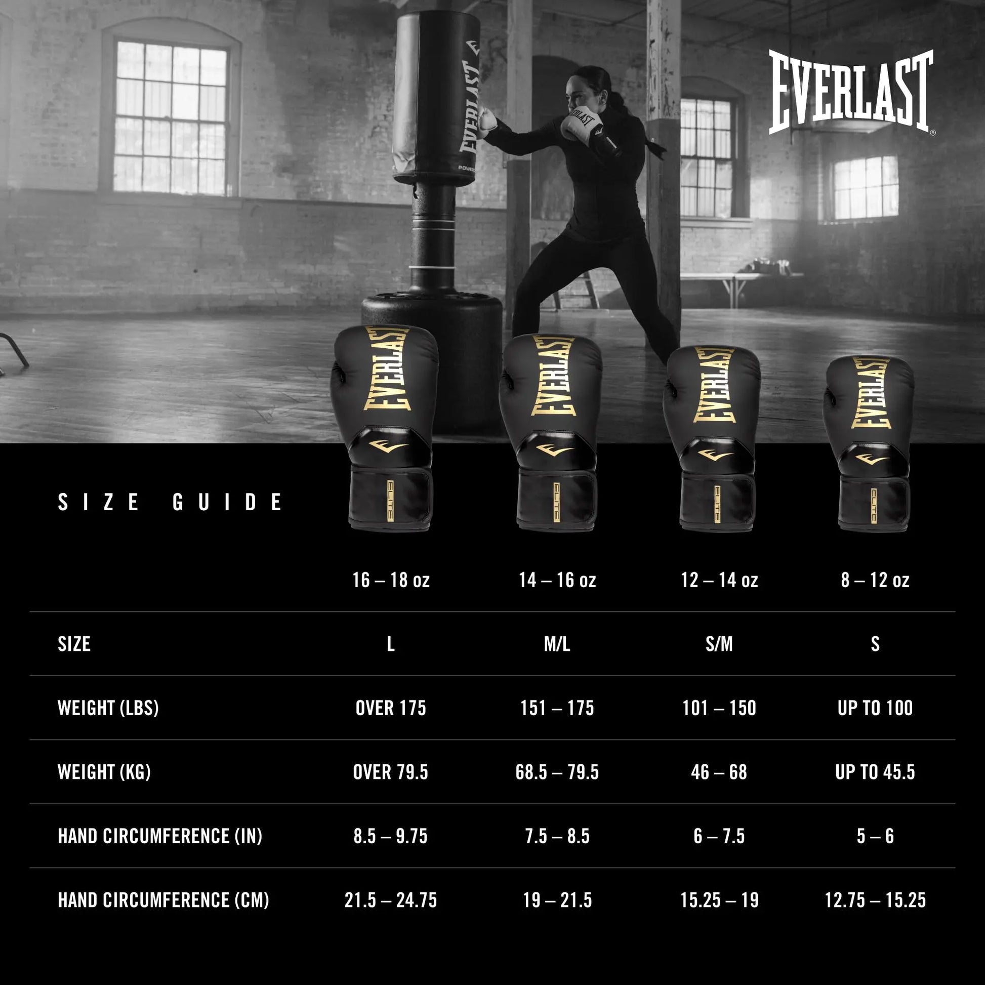 Everlast Elite | Boxing Gloves | Training Gloves for Men and Women - The Champ Gear