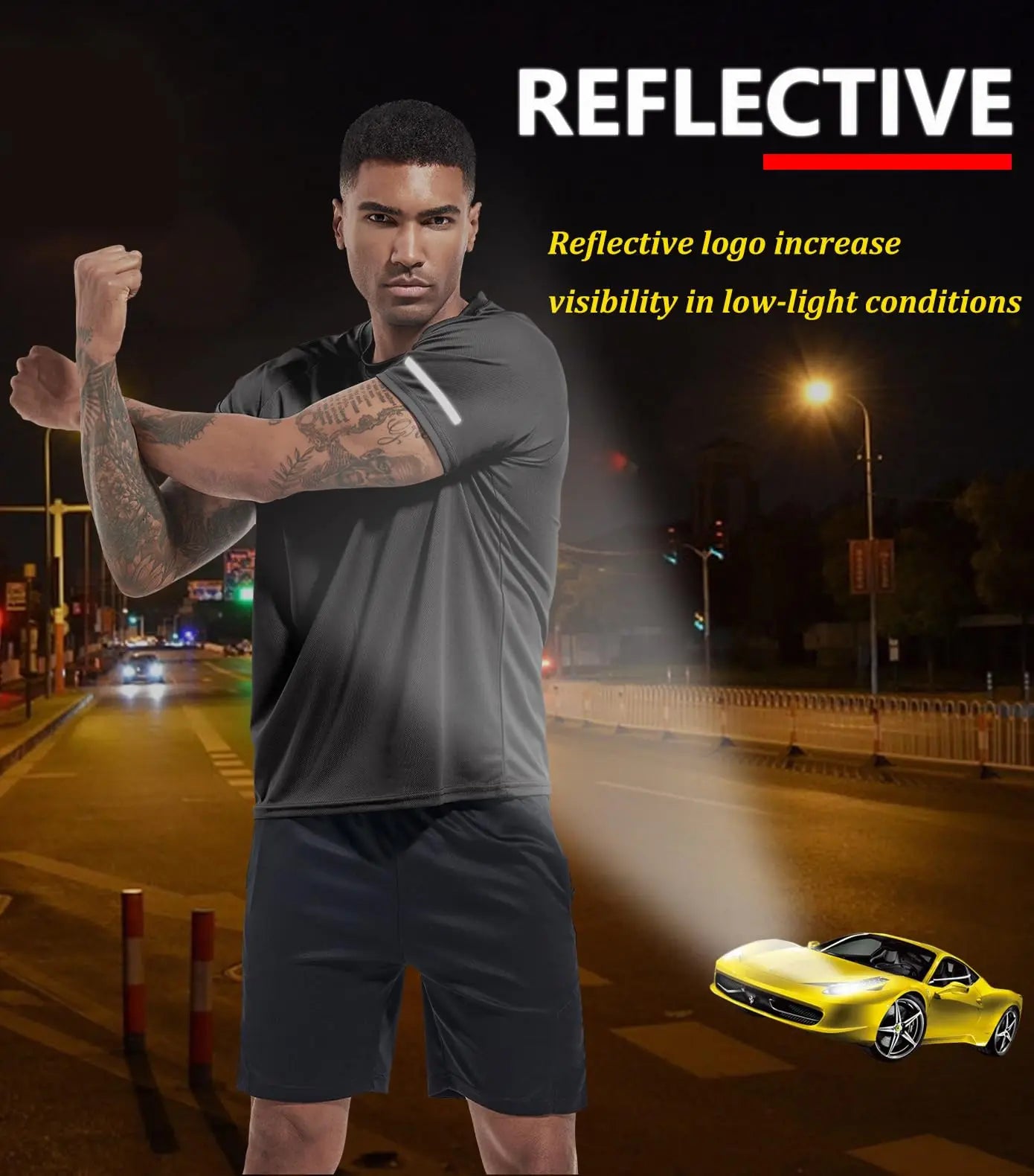 Boyzn 1, 3 or 5 Pack Men's Workout Running Shirts, Dry Fit Moisture Wicking T-Shirts, Sports Gym Athletic Short Sleeve Shirts The Champ Gear