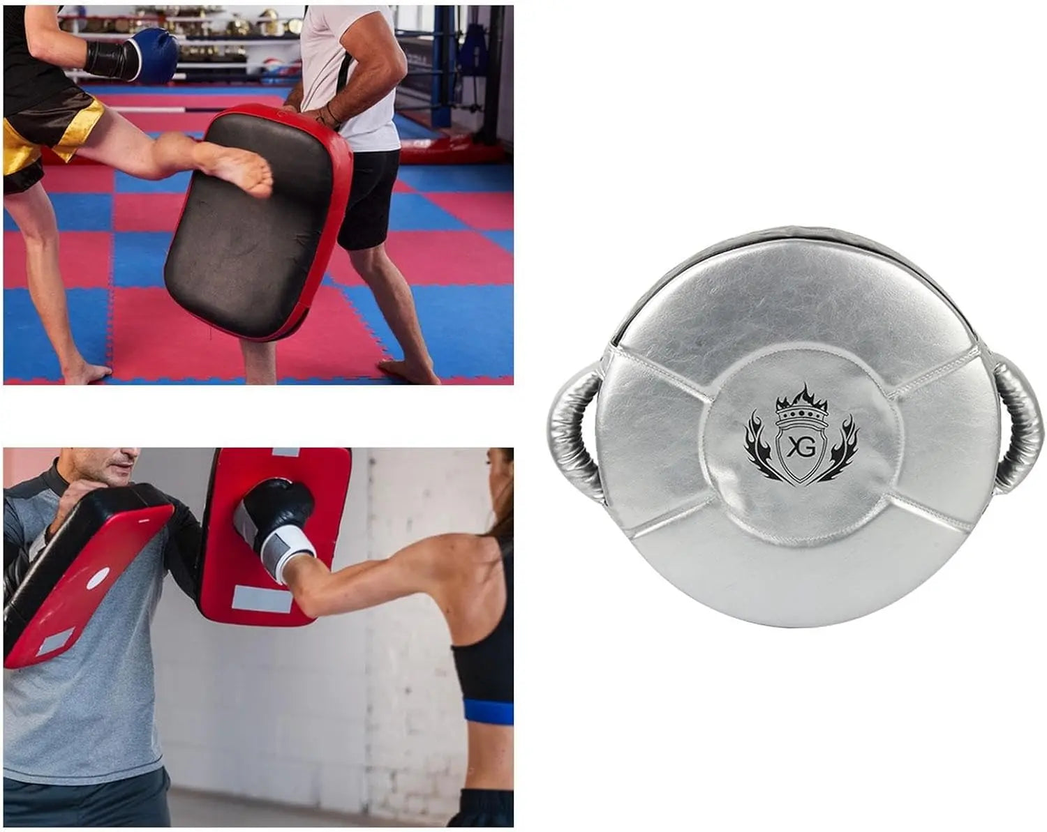 Oshhni Kick Target Punch Shield with Handle for Boxing Training Equipment The Champ Gear