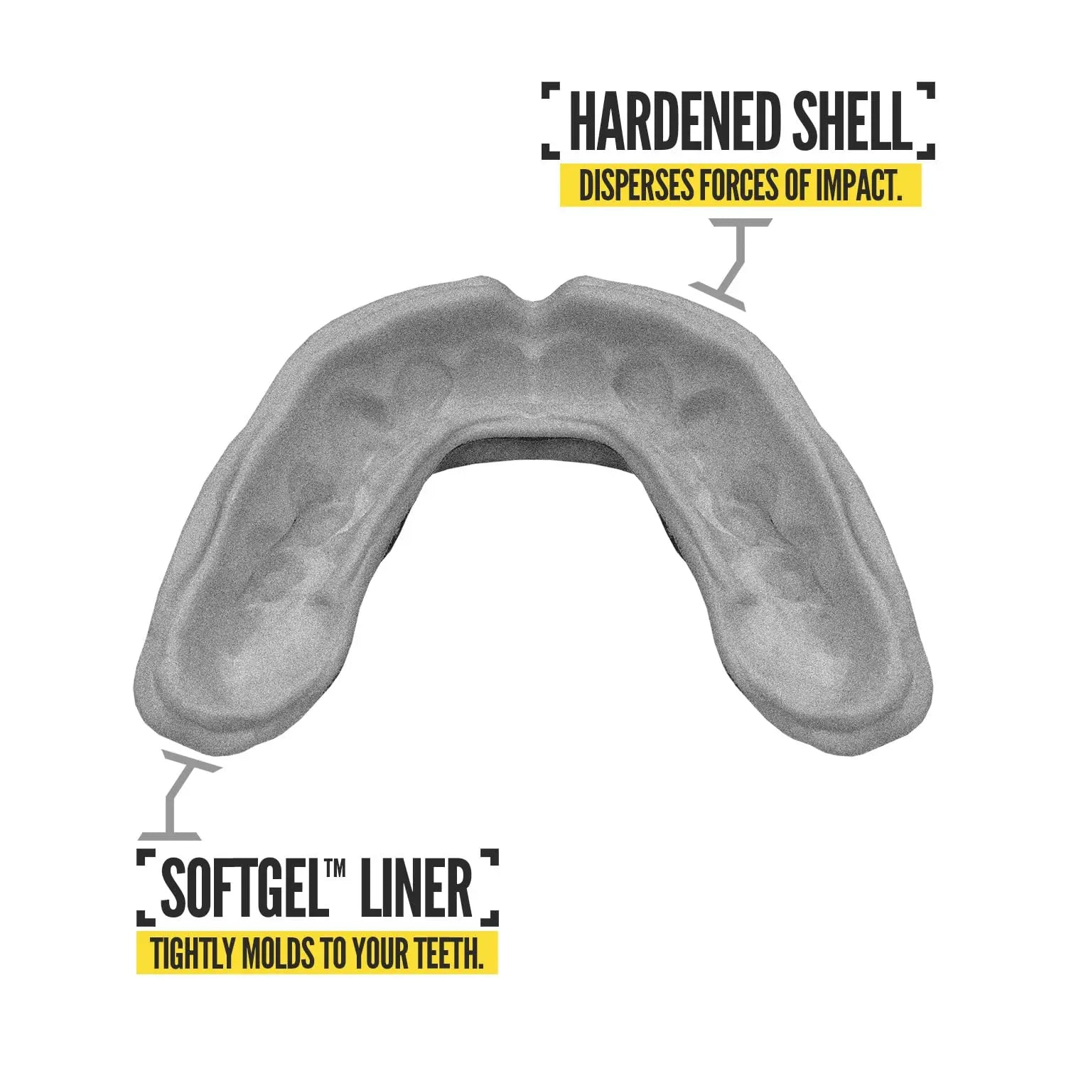 2 Pack Nxtrnd Rush Mouth Guard for Boxing and Other Sports (Neon Yellow) The Champ Gear