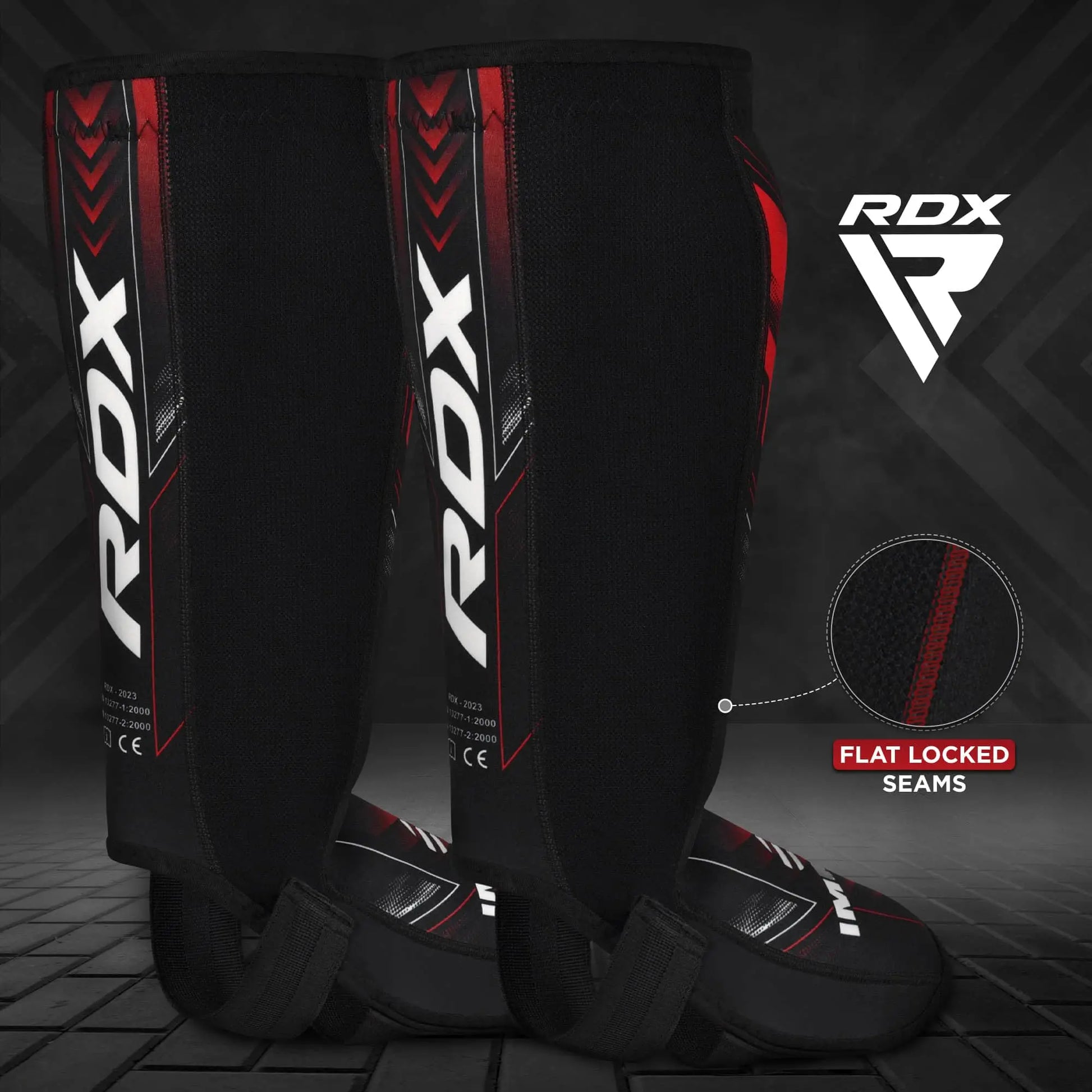 RDX IMMAF Approved Shin Guards, Competition Level Neoprene Shin Pads for Sparring and Grappling, MMA Muay Thai Kickboxing Training, Professional Shin Insteps Protection, Men Women The Champ Gear