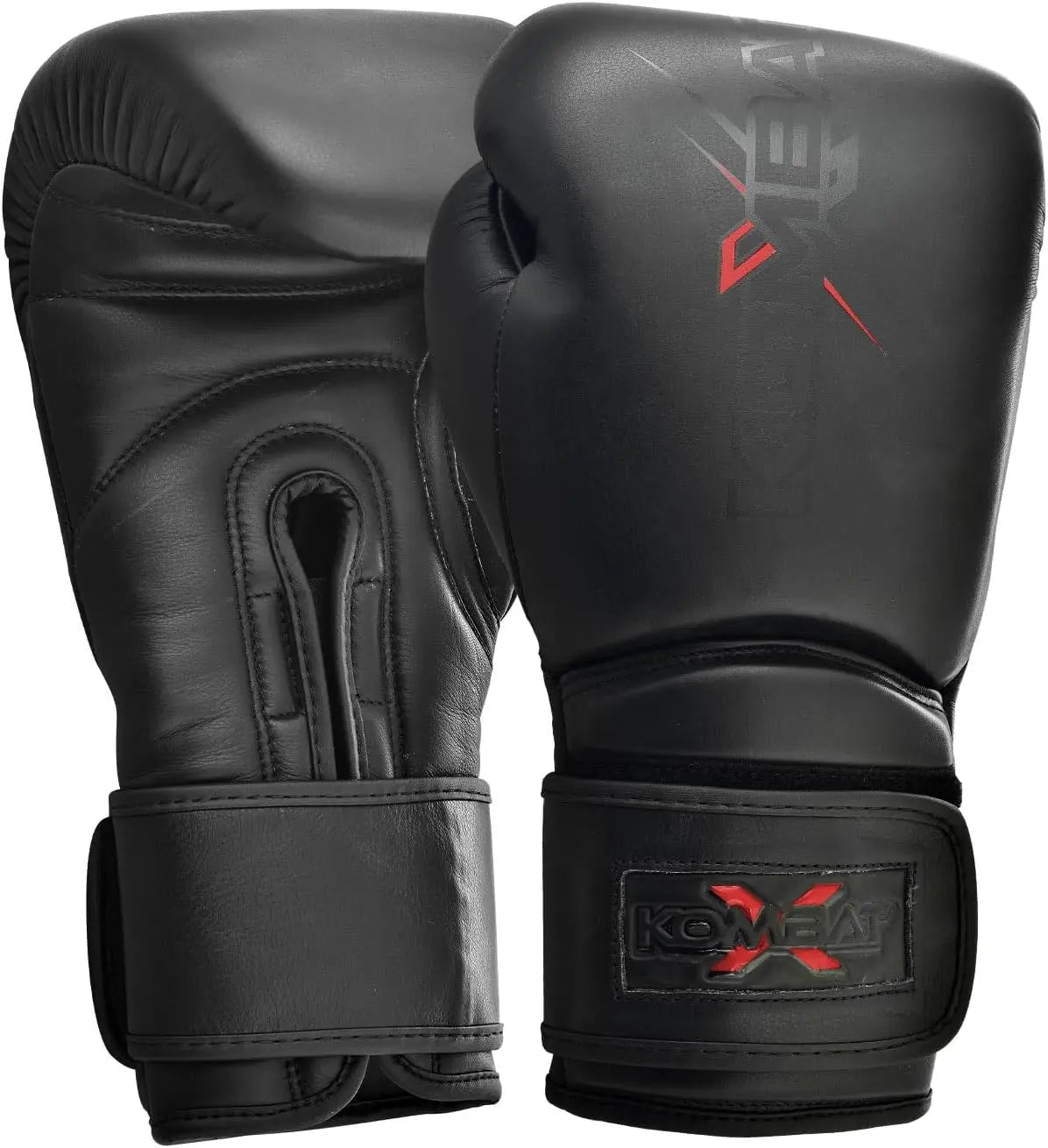 KombatX Boxing Gloves for Men and Women Suitable for Boxing Kickboxing Mixed Martial Arts Muay Thai MMA Heavy Bag Training (Black, 12oz,14oz,16oz) The Champ Gear