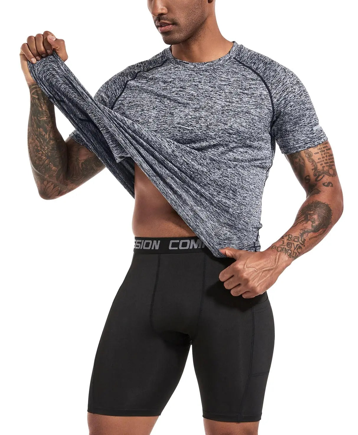 Boyzn 1, 3 or 5 Pack Men's Workout Running Shirts, Dry Fit Moisture Wicking T-Shirts, Sports Gym Athletic Short Sleeve Shirts The Champ Gear