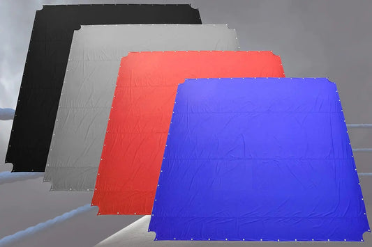 Professional Wrestling Ring Cover Canvas Boxing MMA Boxing Ring (Black, 24 FT) The Champ Gear