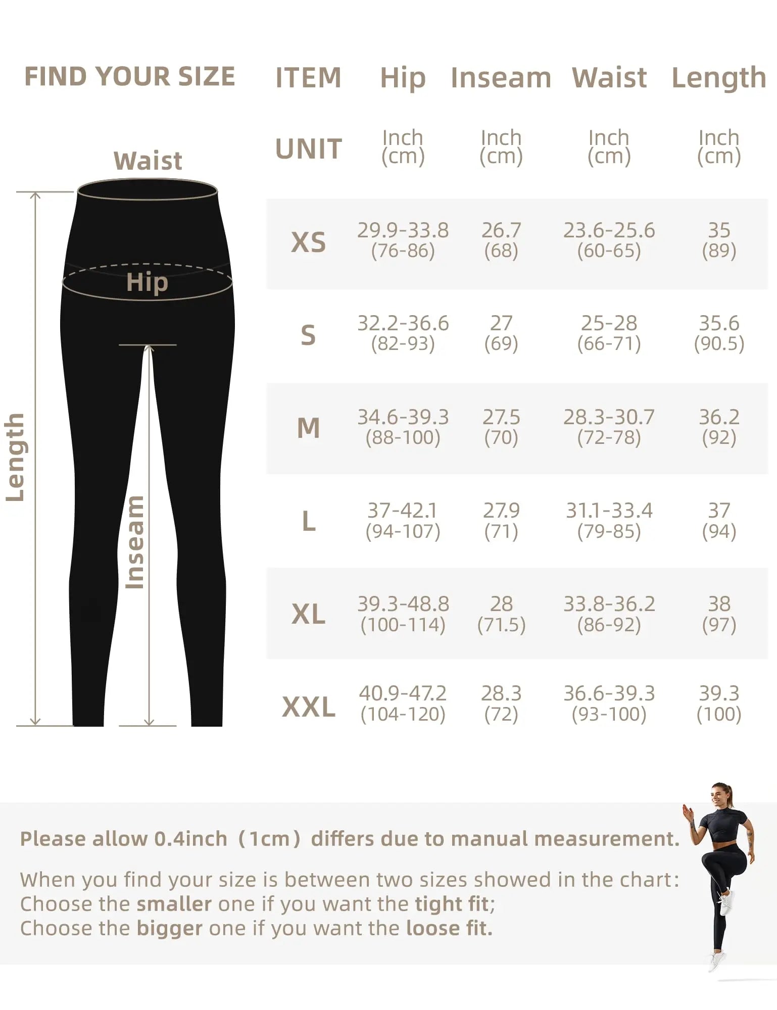 GymCope Leggings for Women with Tummy Control, 3 Pockets Yoga Pants, Non-See-Through Fabric for Yoga, Running, Gym The Champ Gear
