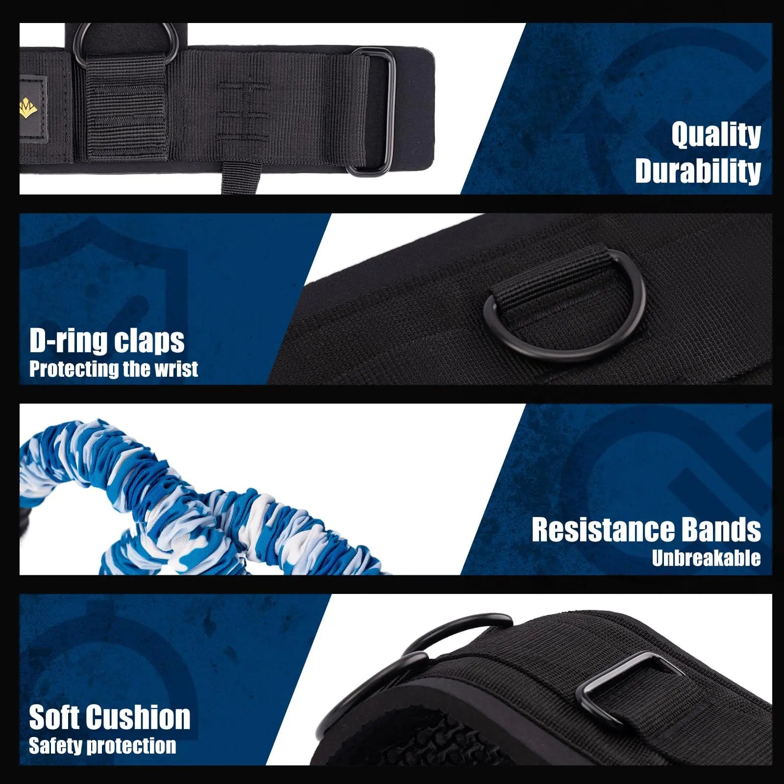MANUEKLEAR Shadow Boxing Resistance Bands for MMA and Martial Arts, Three Resistance Levels of Full Body Resistance Bands for Boxing Fitness to Enhance Speed and Power The Champ Gear