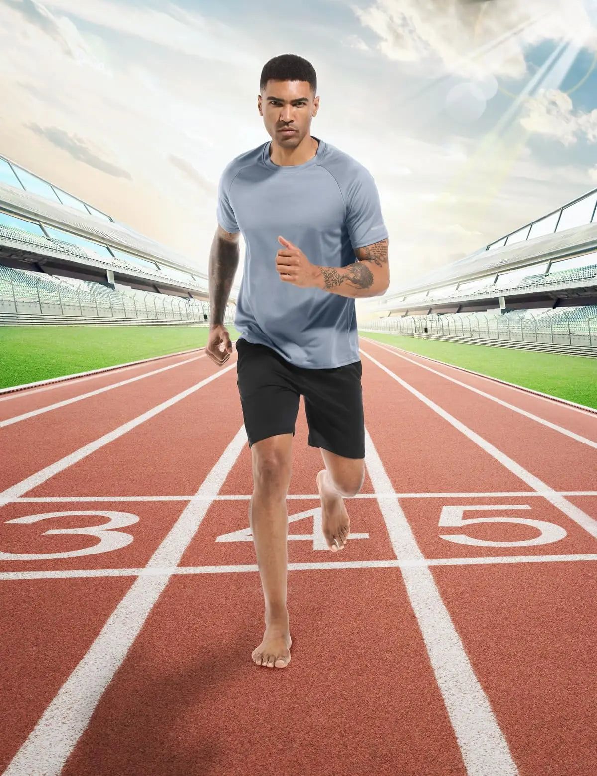 Boyzn 1, 3 or 5 Pack Men's Workout Running Shirts, Dry Fit Moisture Wicking T-Shirts, Sports Gym Athletic Short Sleeve Shirts The Champ Gear