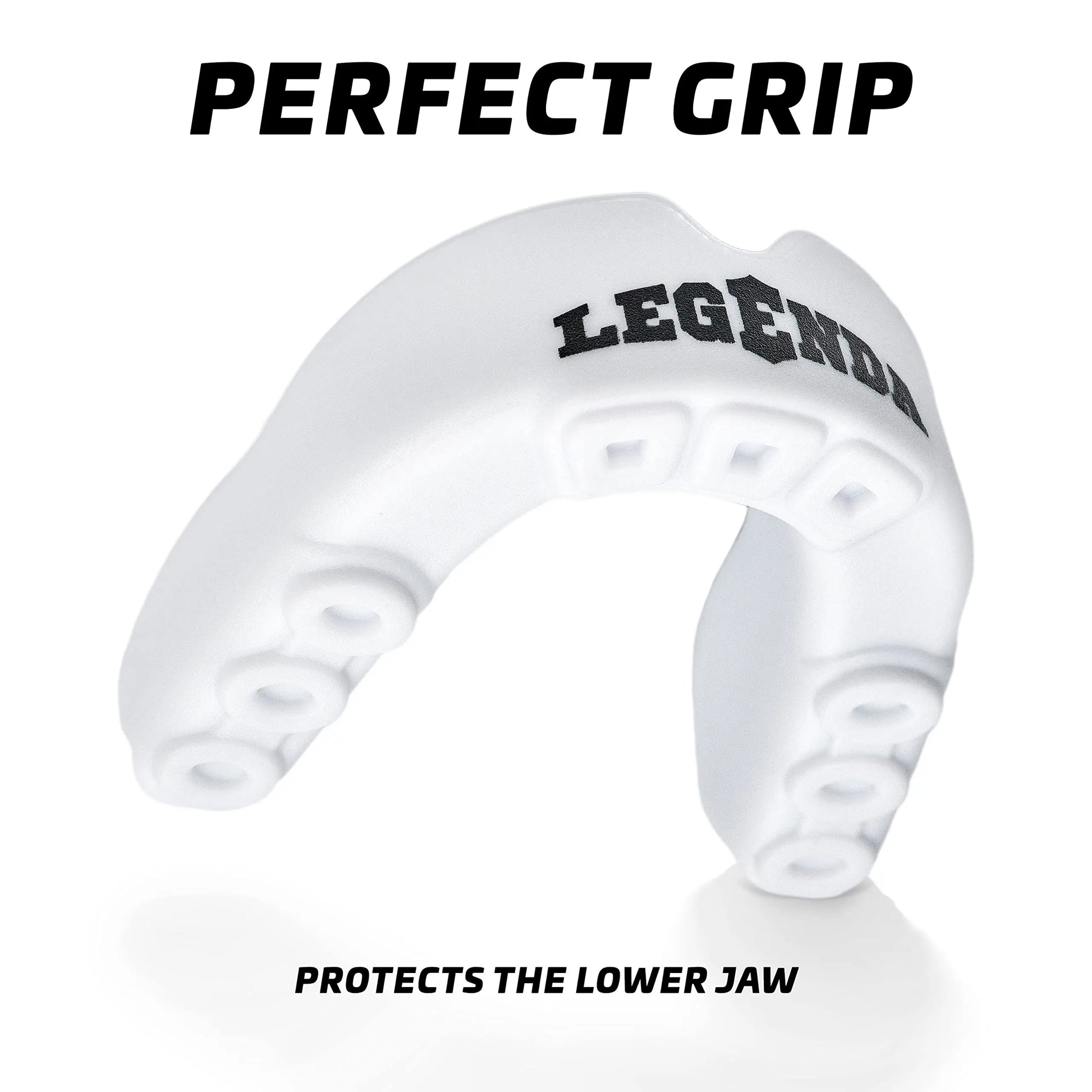 Legenda Sports Mouthguard for Kids (w/Case), Professional Mouthguard for Boxing, MMA, Karate, Football, BJJ, Martial Arts, Rugby, Lacrosse, Hockey (White/Blue) The Champ Gear
