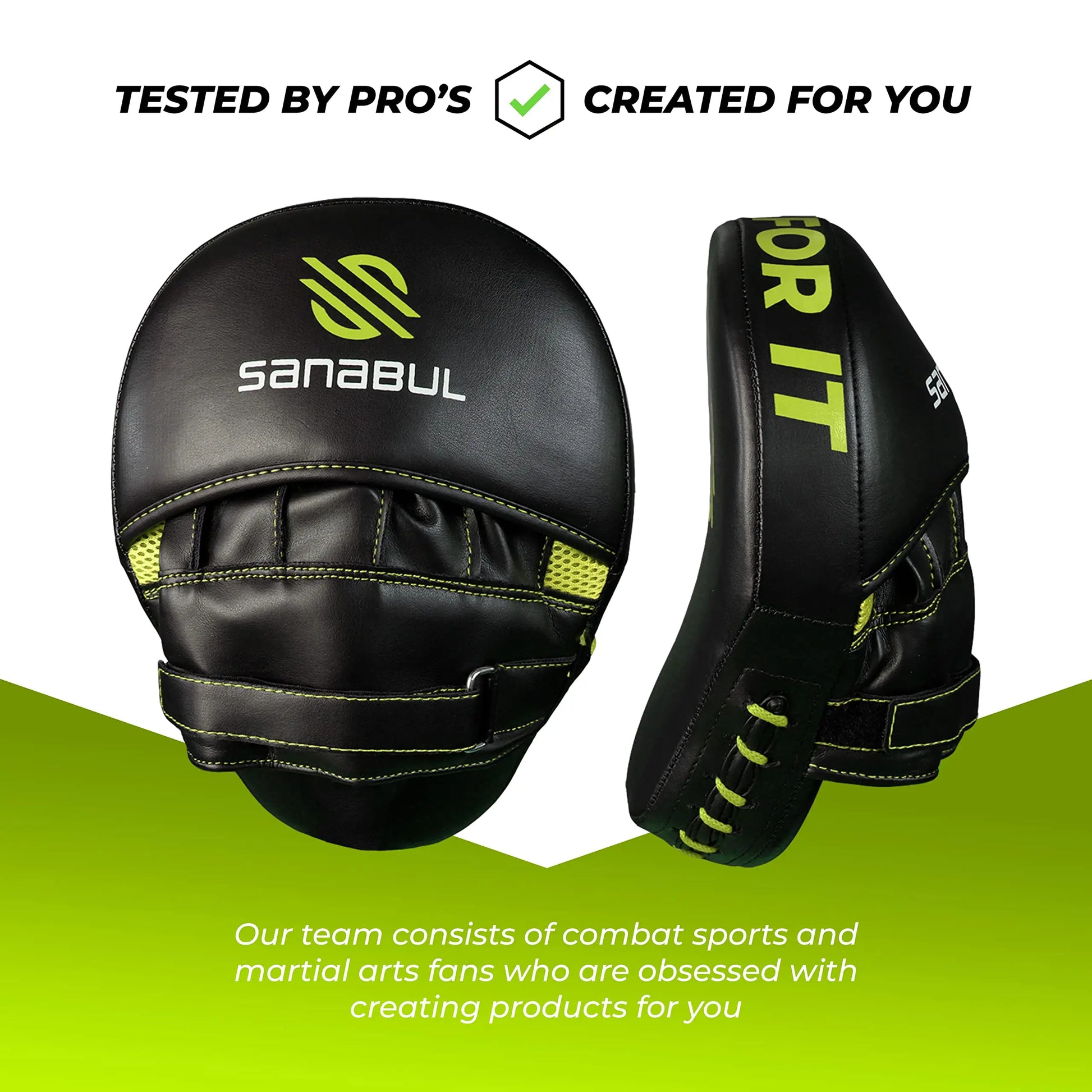 Sanabul Essential Curved Punching Mitts for Boxing, MMA Muay Thai Boxing Pads for Training, Punch Focus Mitts, Hand Pads Sparring Gear, Strike Shield The Champ Gear
