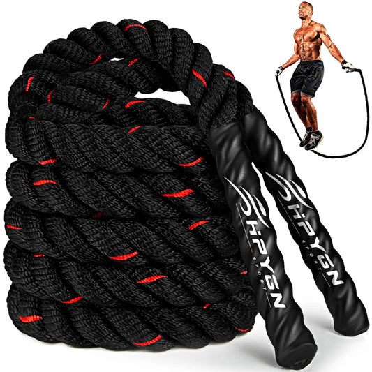 Jump Rope, Weighted Jump Ropes for Men women, 2.8lb 3.8lb 5lb Heavy Skipping Rope for Exercise, Adult Jumpropes for Home Workout, Boxing, Cardio, Improve Strength, Total Body Workout Equipment The Champ Gear