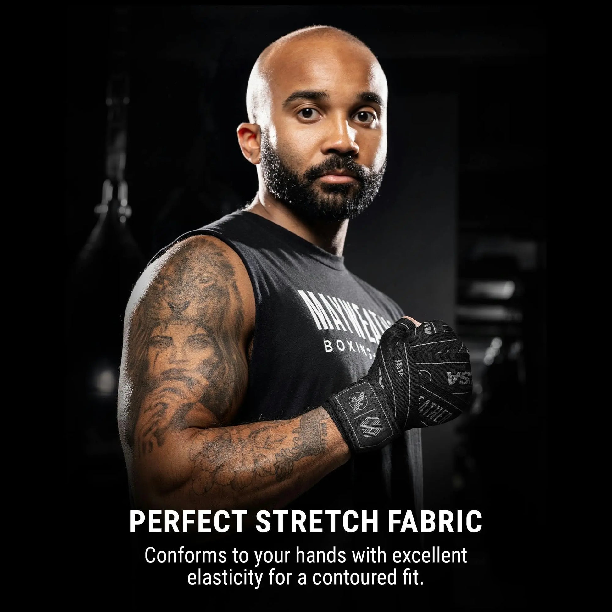 Hayabusa Mayweather Stretch Hand Wraps for Men and Women, 180 inches The Champ Gear