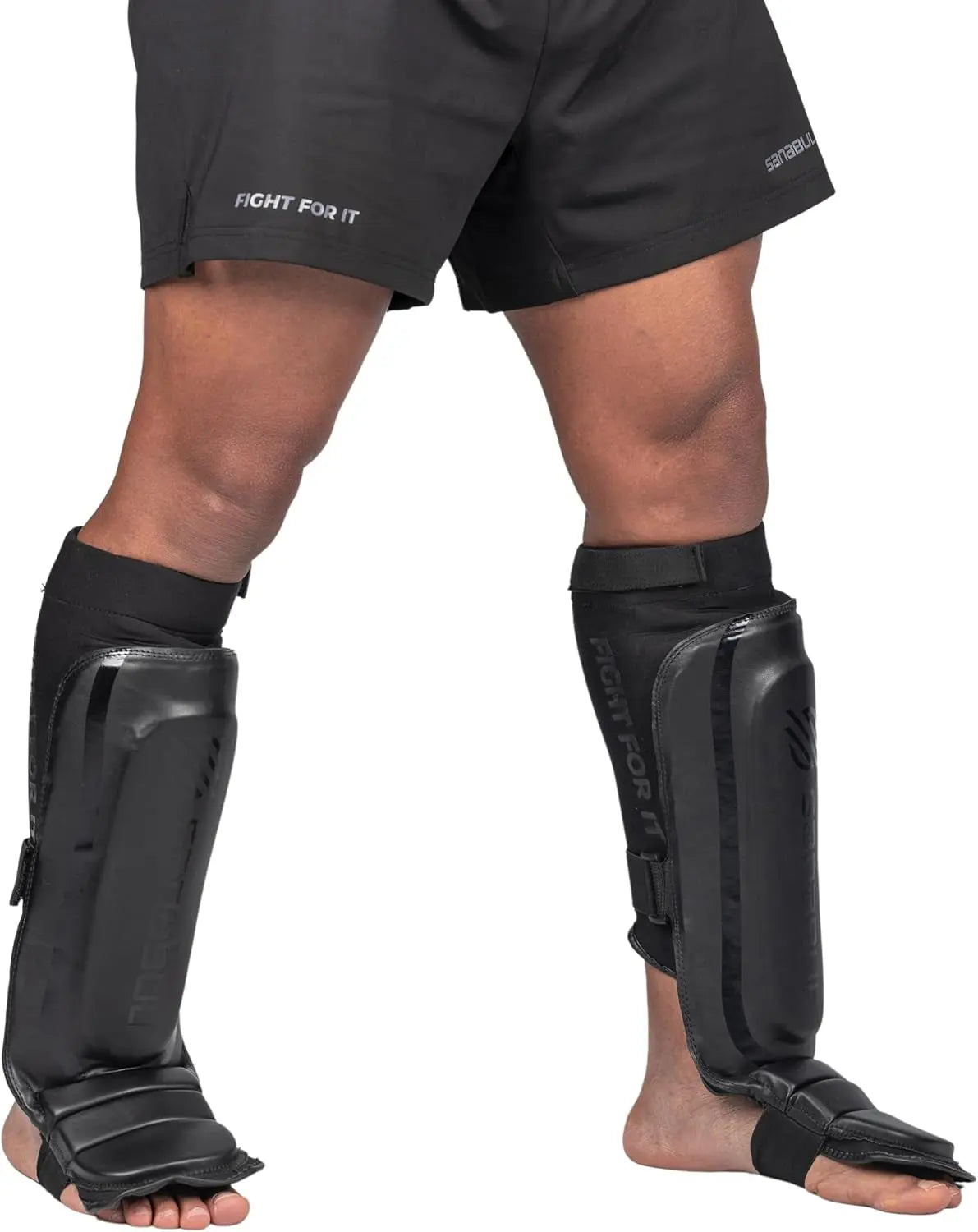 Essential Hybrid Sleeve Kickboxing Shin Guards for MMA Shin Guards Muay Thai Shinguards